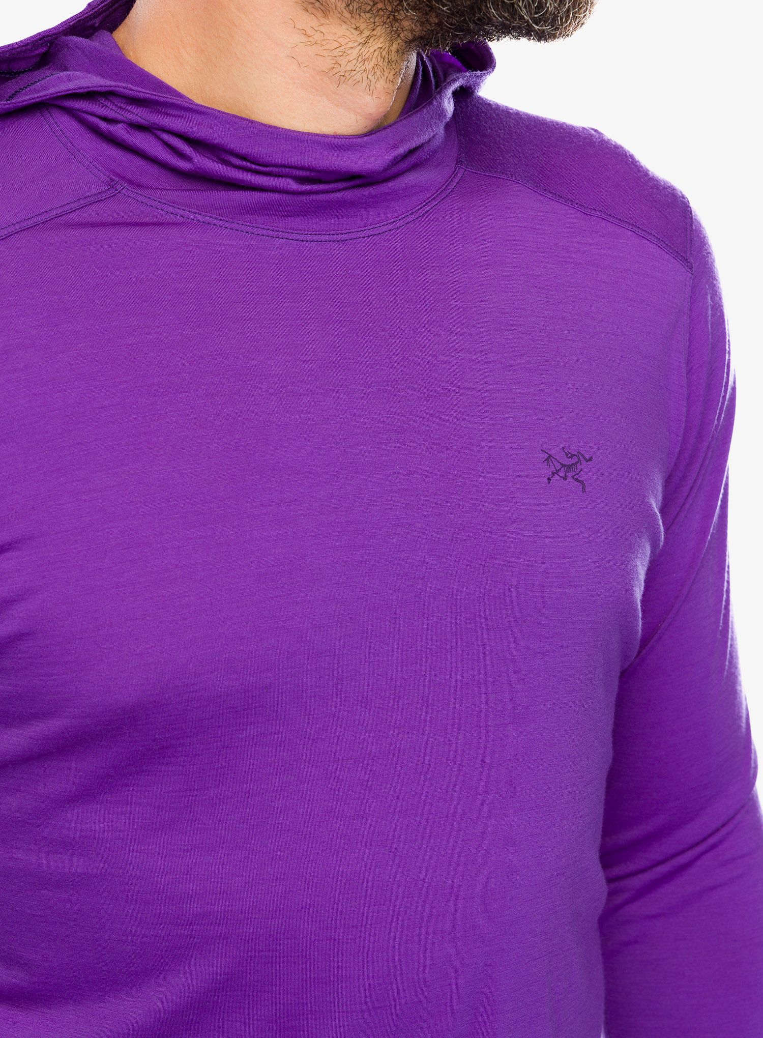 Mikina s kapucí Arcteryx Ionia Merino Wool Hoody - iola heather