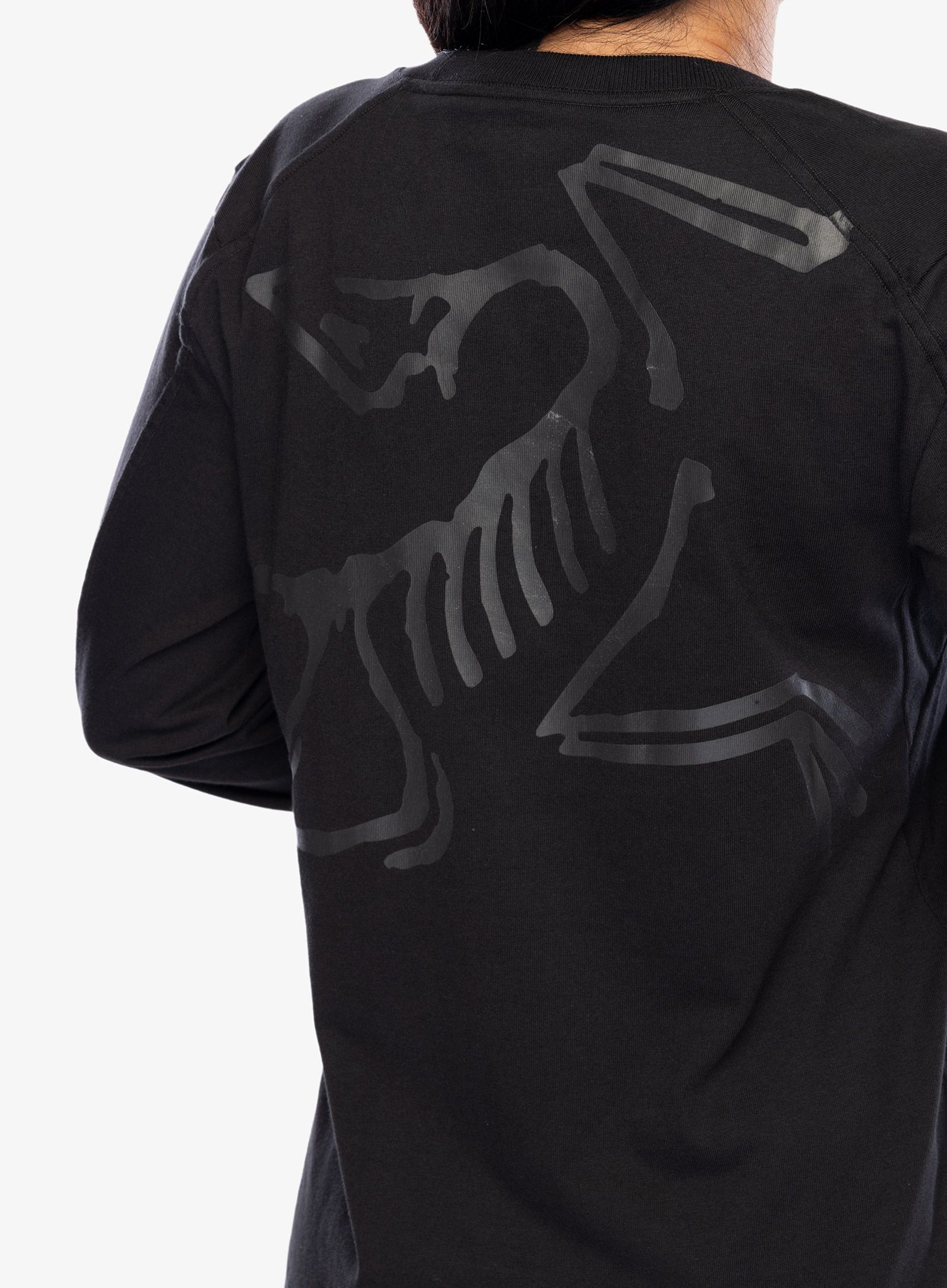 Dámská mikina Arcteryx Kragg Cotton Bird Crew LS - black/black