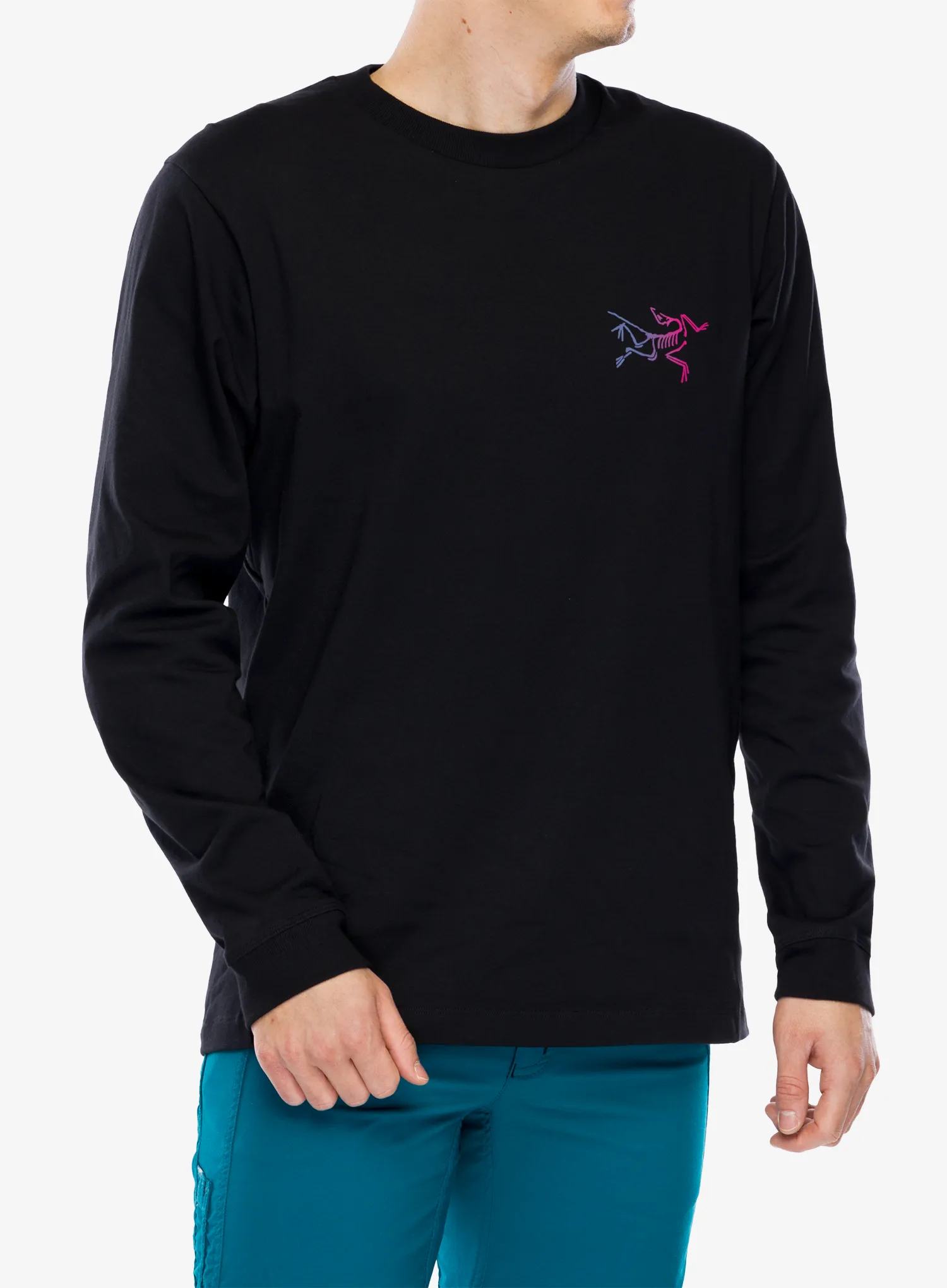 Mikina bez kapuce Arcteryx Kragg Cotton Heatmap LS - black/multi