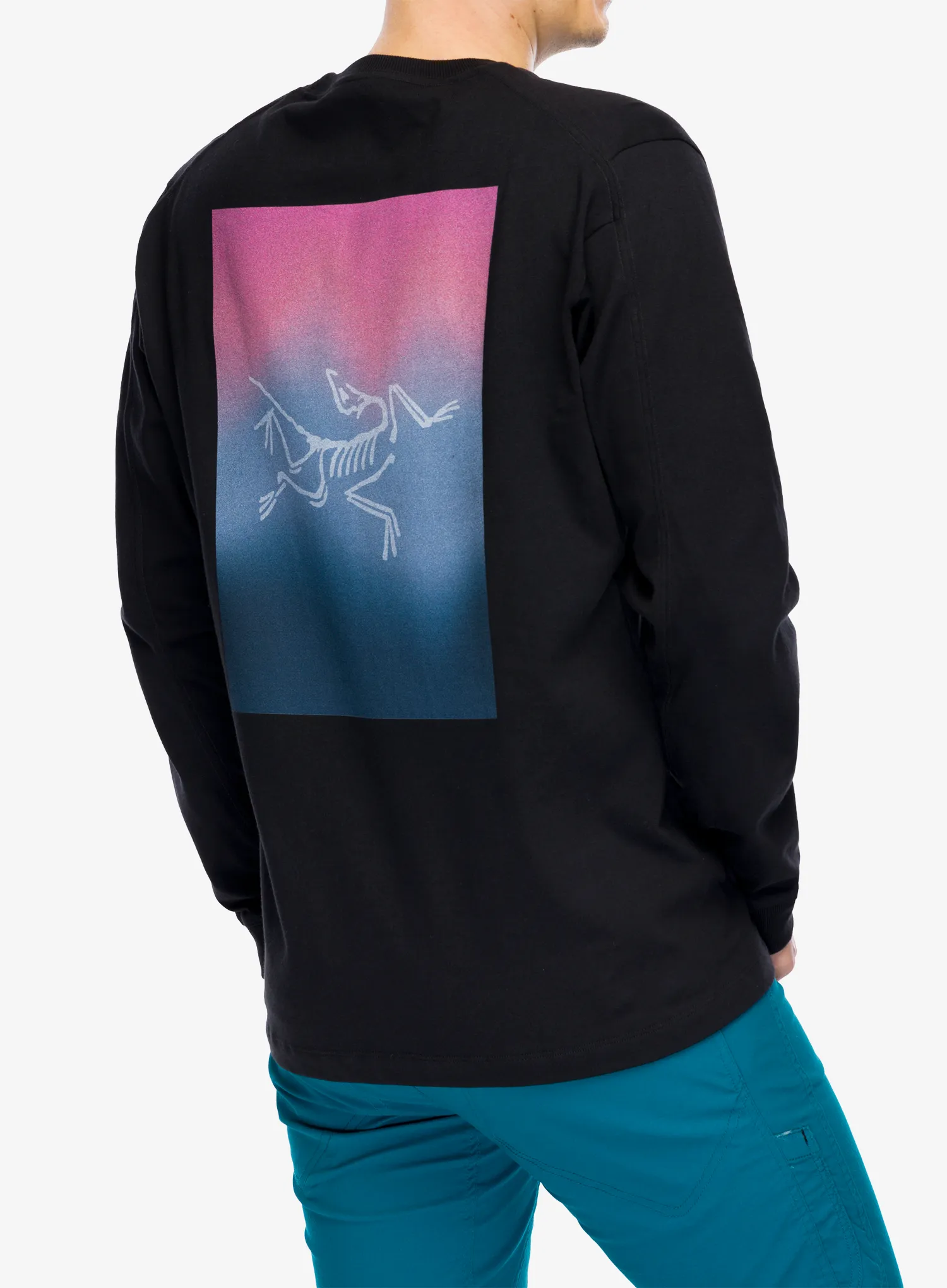 Mikina bez kapuce Arcteryx Kragg Cotton Heatmap LS - black/multi