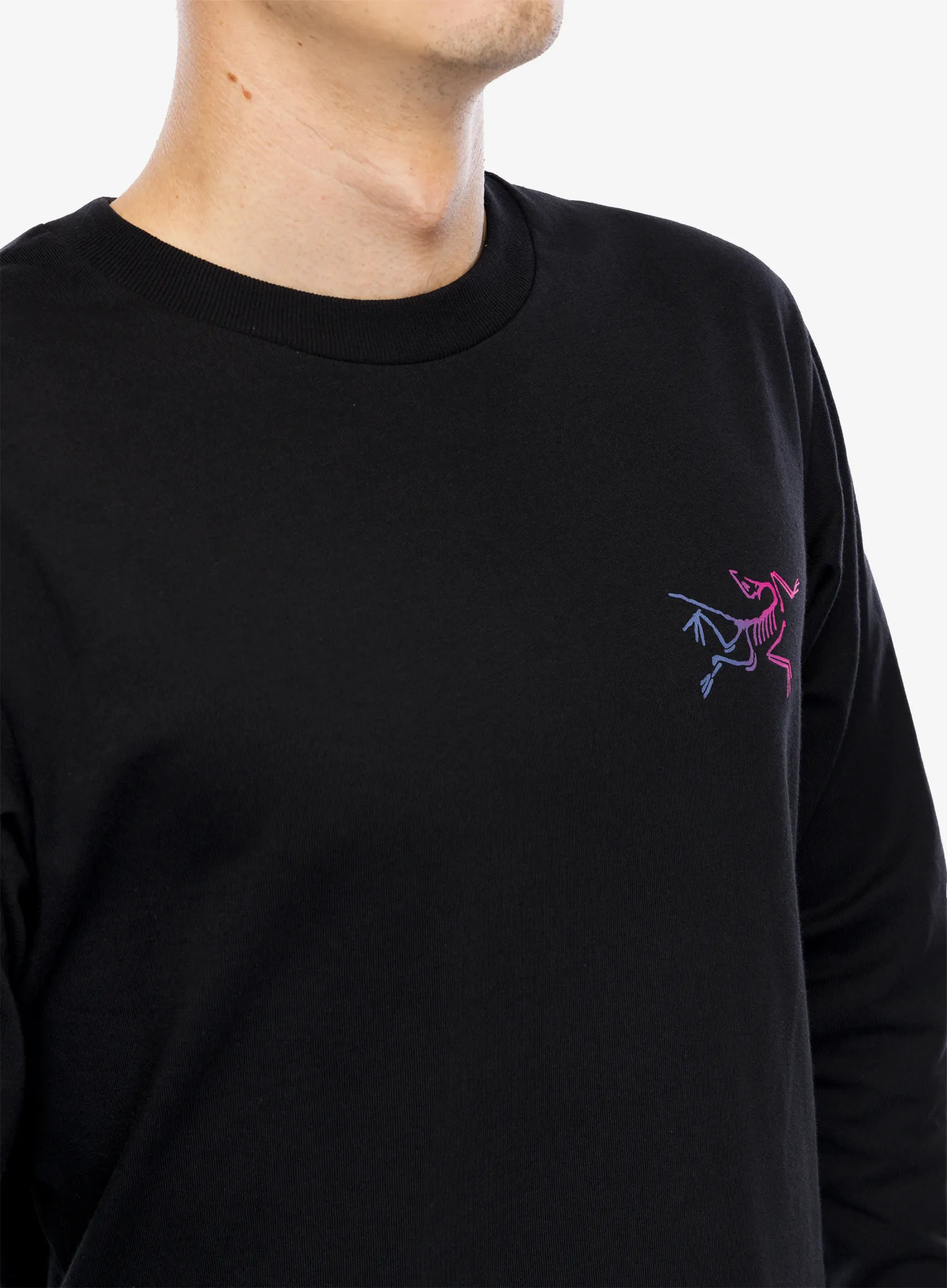 Mikina bez kapuce Arcteryx Kragg Cotton Heatmap LS - black/multi