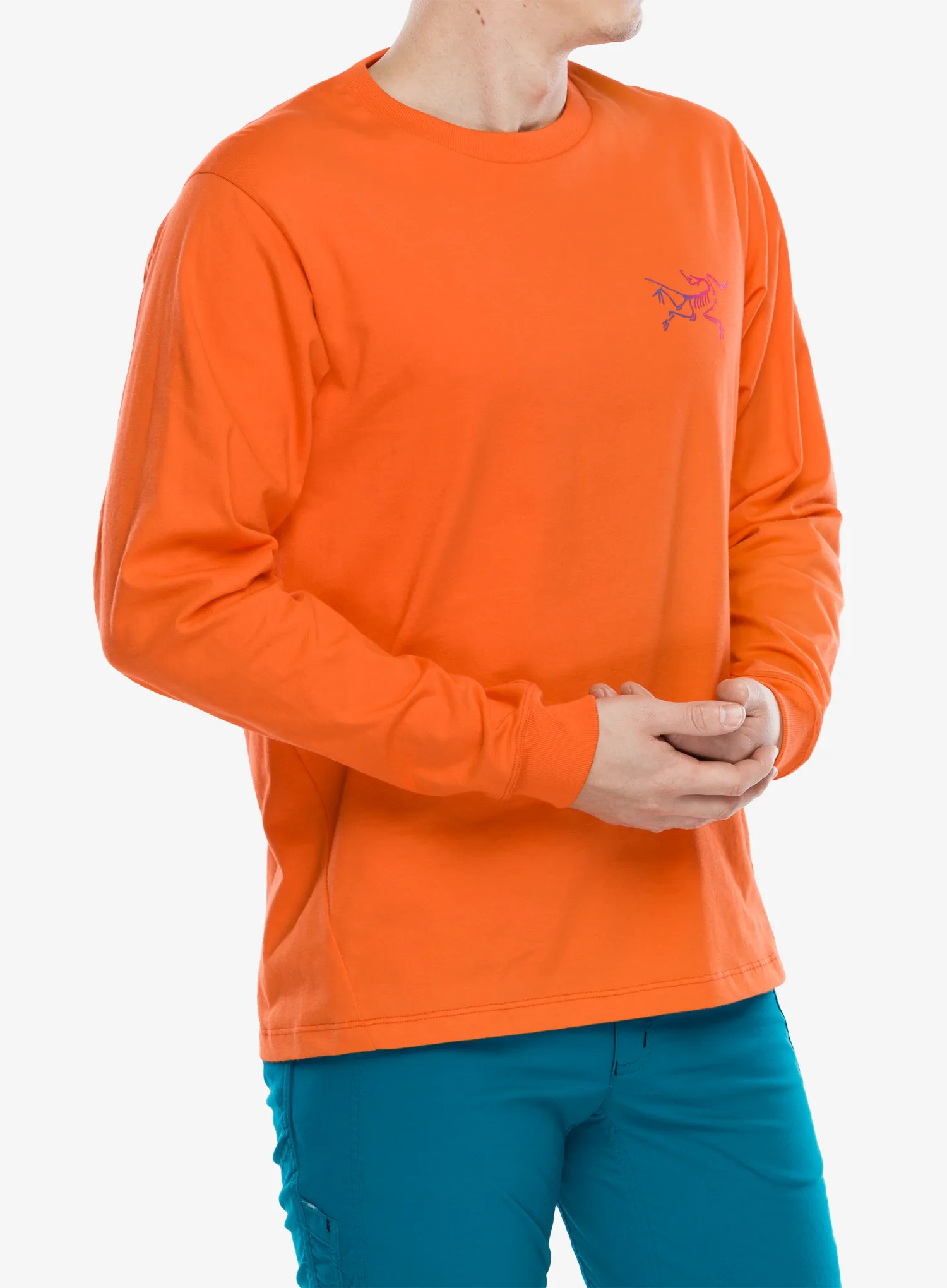 Mikina Arcteryx Kragg Cotton Heatmap LS - solaris/multi