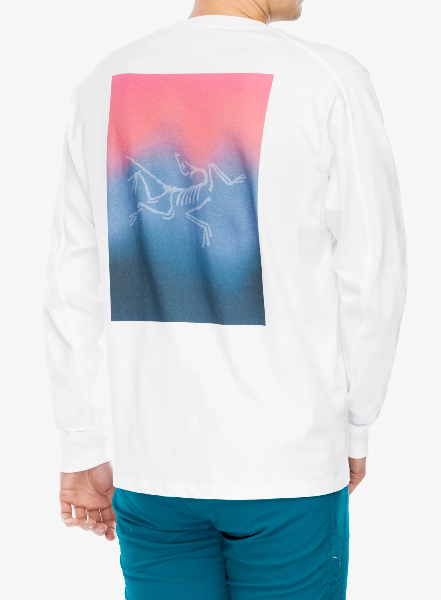 Mikina na lezení Arcteryx Kragg Cotton Heatmap LS - white light/multi