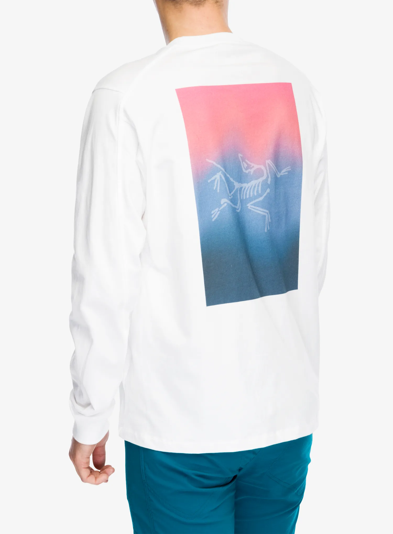 Mikina na lezení Arcteryx Kragg Cotton Heatmap LS - white light/multi