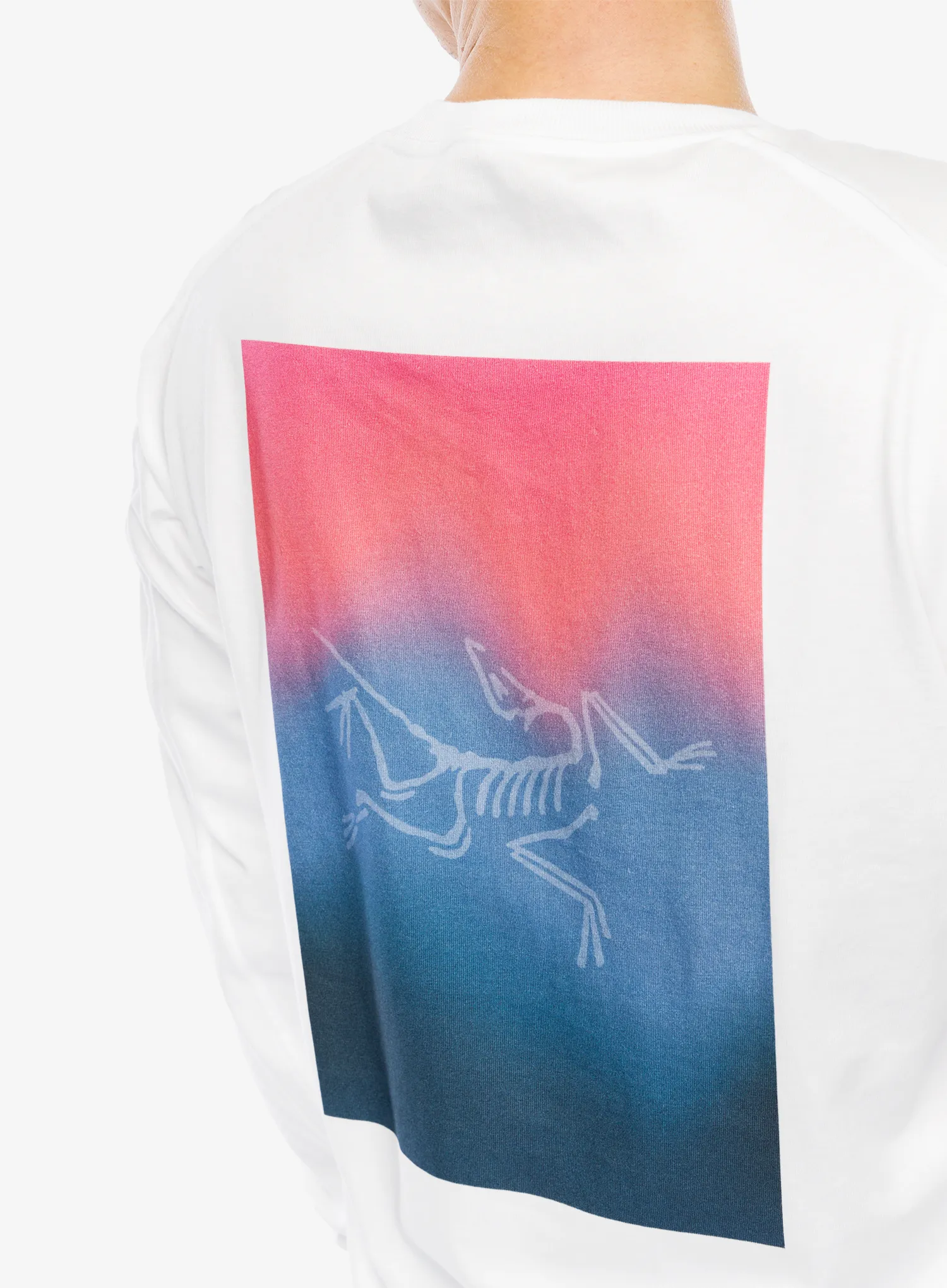 Mikina na lezení Arcteryx Kragg Cotton Heatmap LS - white light/multi