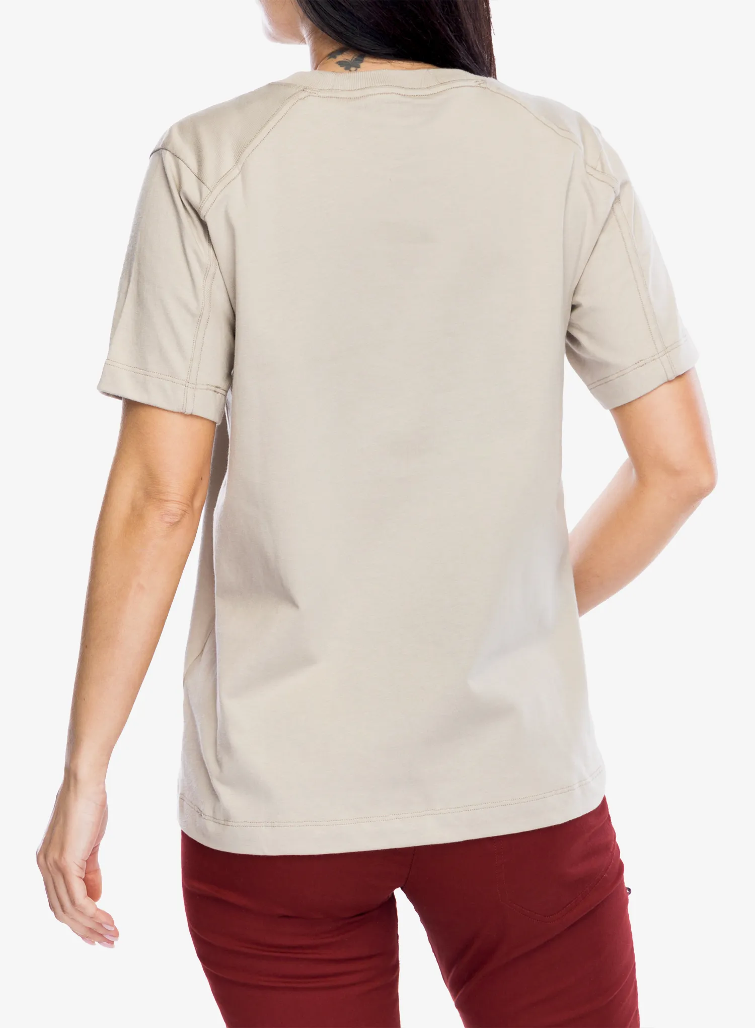 Bavlněné tričko dámské Arcteryx Kragg Cotton Little Bird Crew SS - rune/solaris