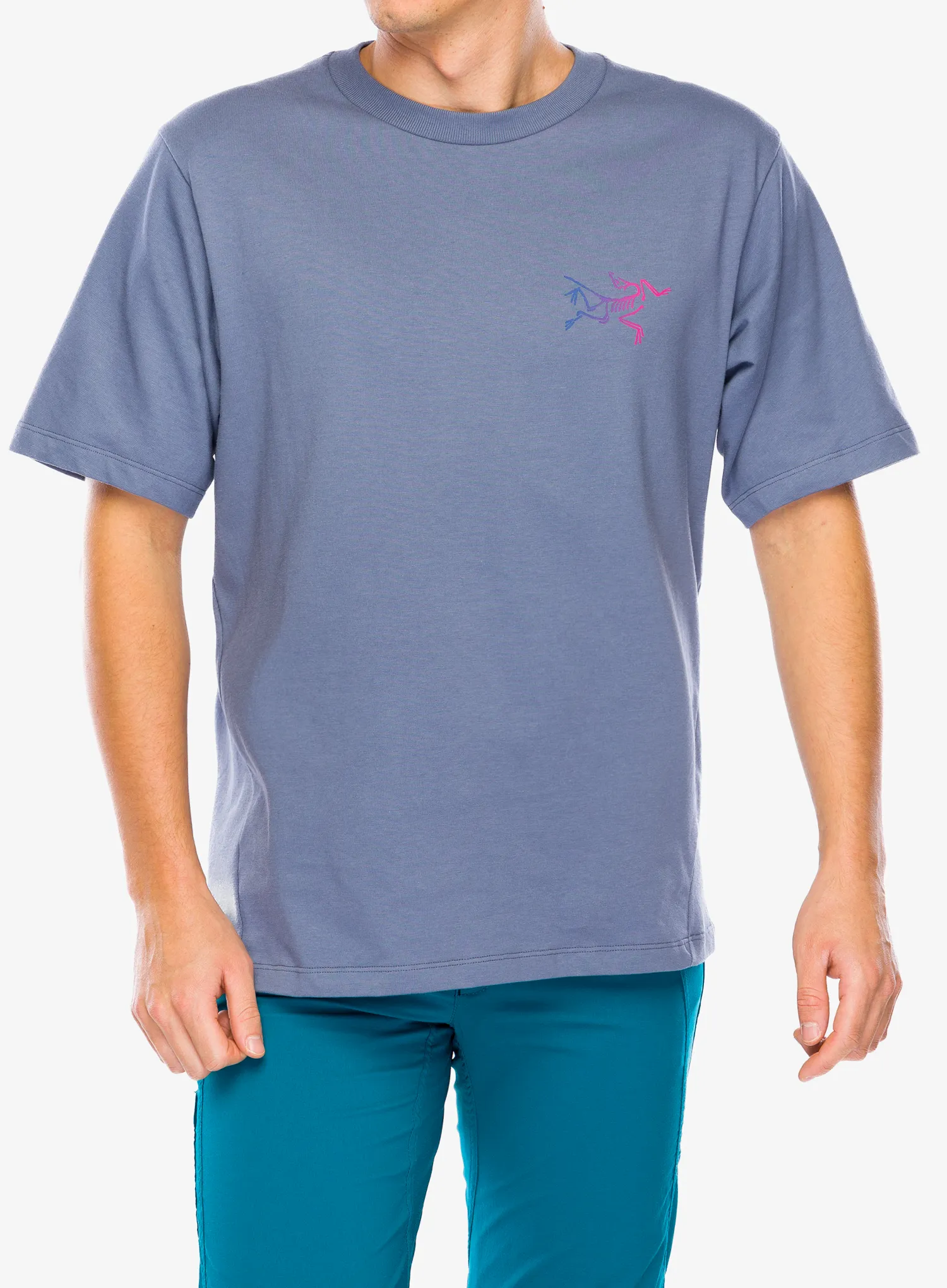 Bavlněné tričko Arcteryx Kragg Cotton Logo SS - stratus/multi