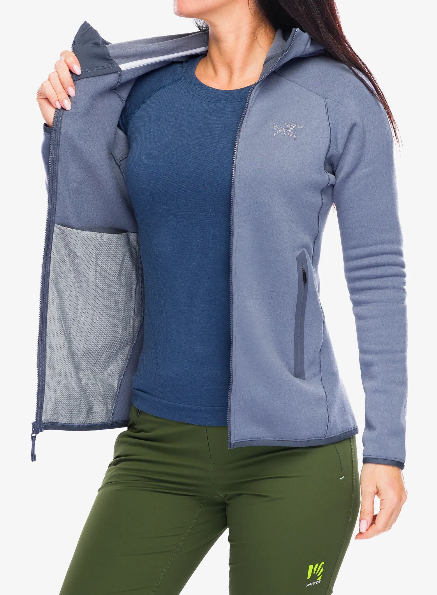 Dámská mikina s kapucí Arcteryx Kyanite Hoody - stratus