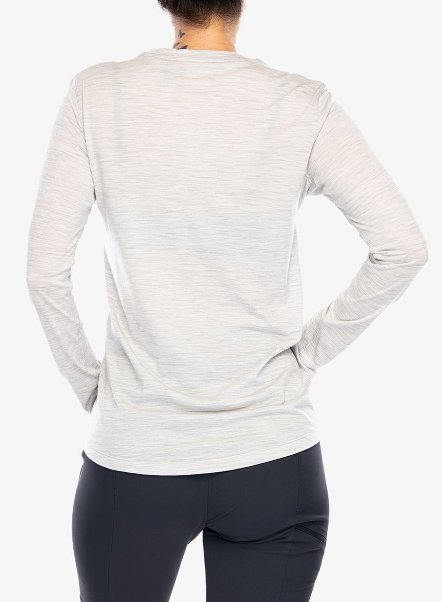 Dámské triko s dlouhým rukávem Arcteryx Lana Merino Wool Crew Neck Shirt LS - solitude