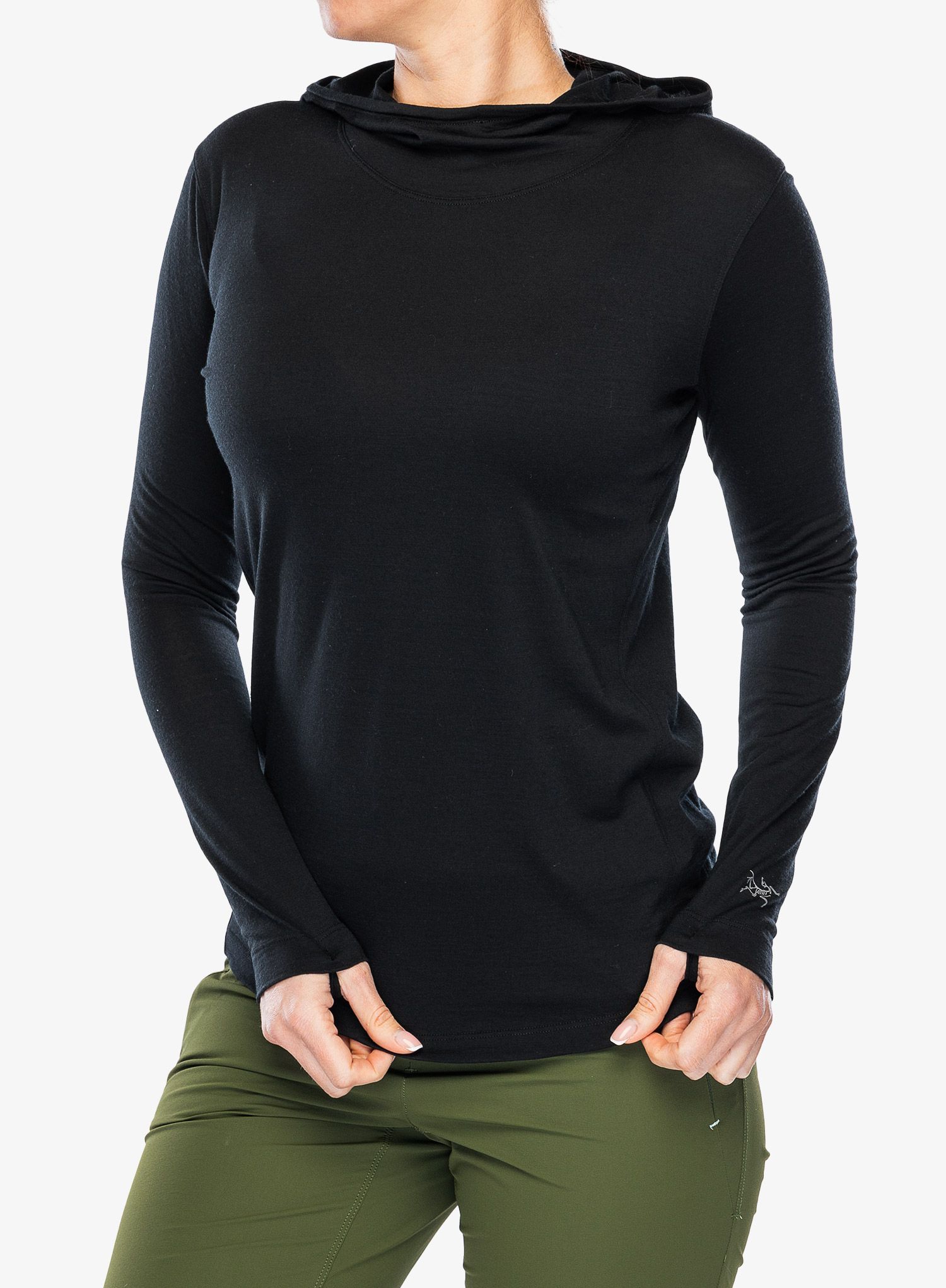 Dámská mikina Arcteryx Lana Merino Wool Hoody - black