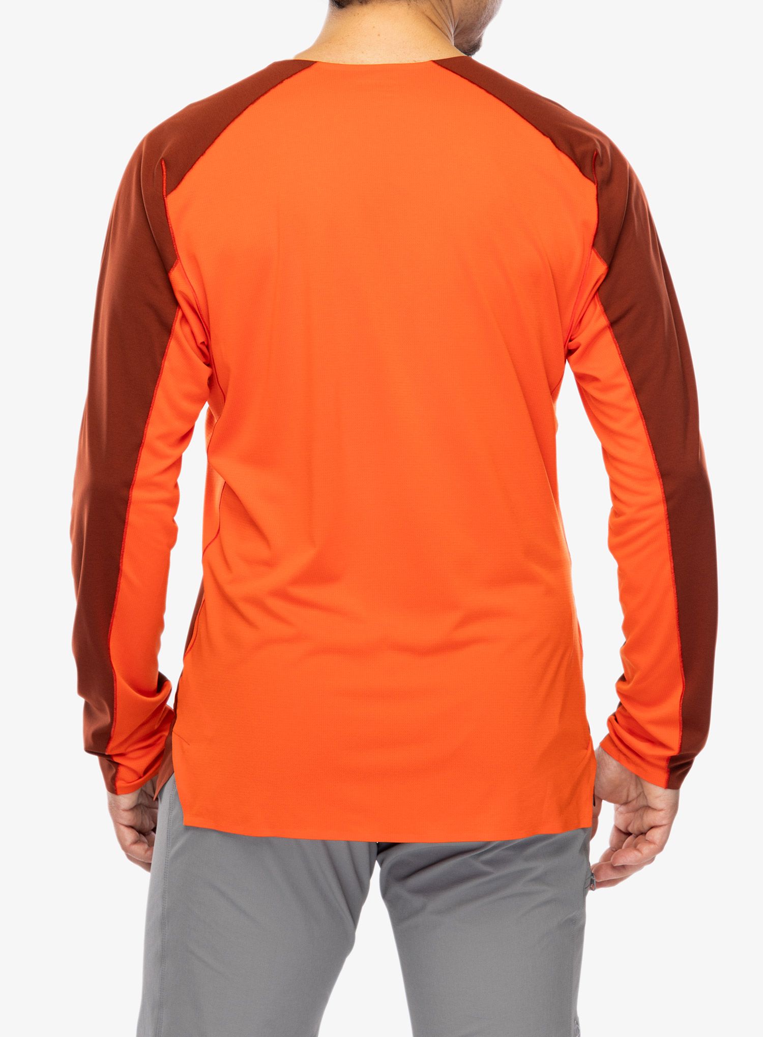 Mikina na běh Arcteryx Norvan Downword Logo Shirt LS - sequoia/solaris