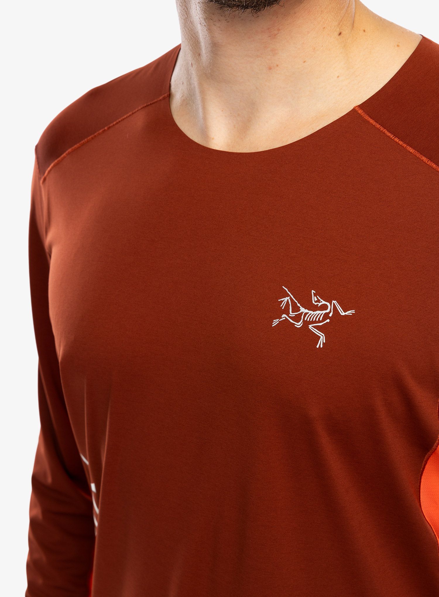Mikina na běh Arcteryx Norvan Downword Logo Shirt LS - sequoia/solaris
