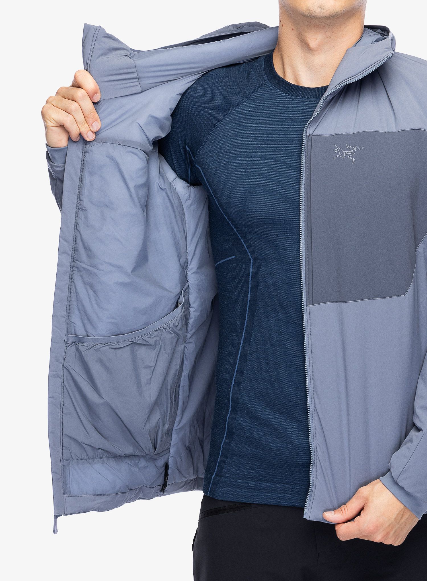 Zateplená bunda Arcteryx Proton Heavyweight Hoody - stratus