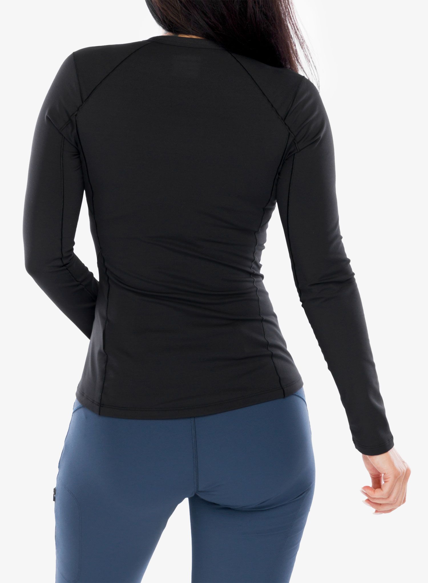 Dámská funkční mikina Arcteryx Rho Crew Neck LS - black/black