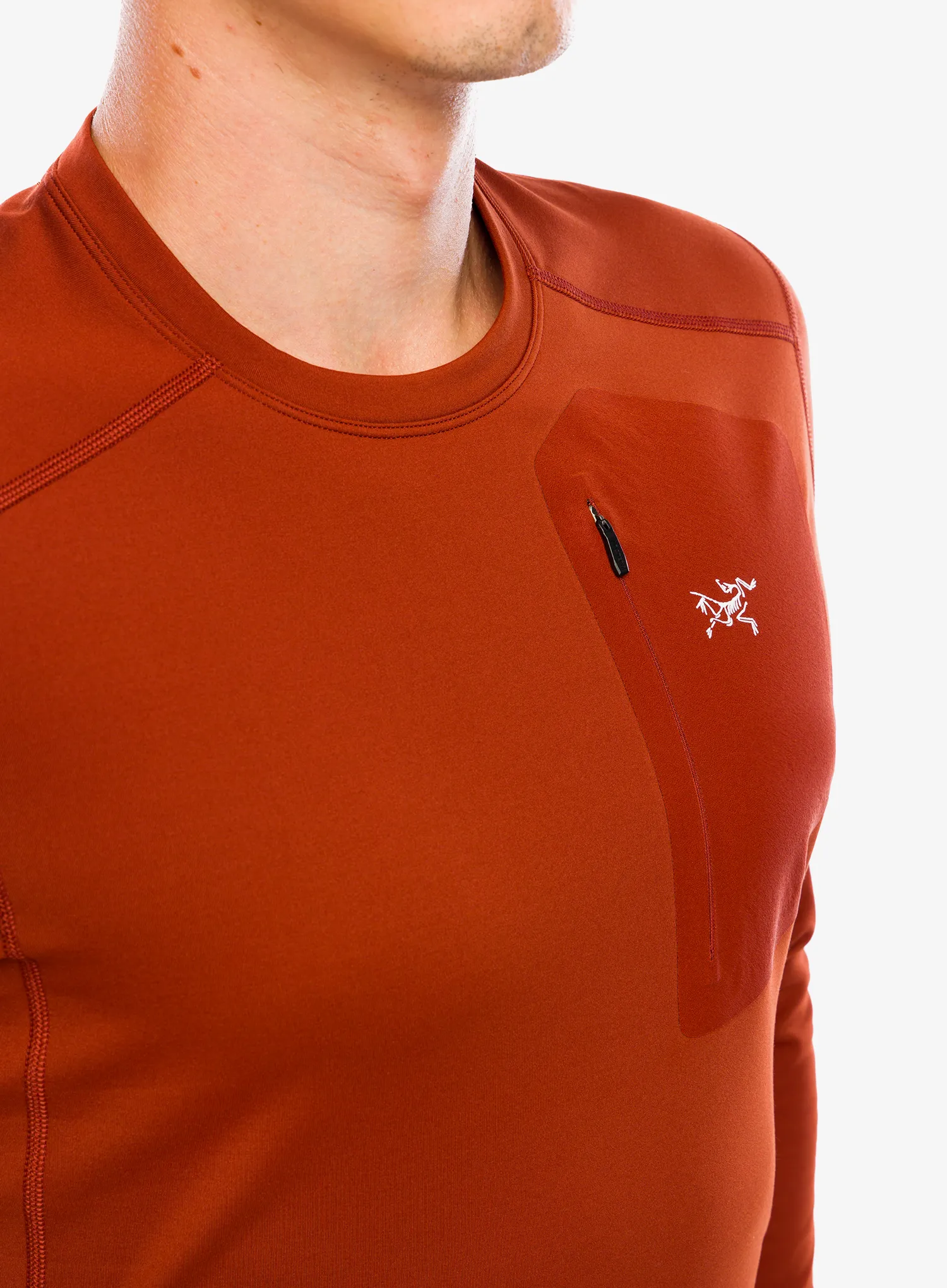 Funkční mikina Arcteryx Rho LT Crew Neck - sequoia