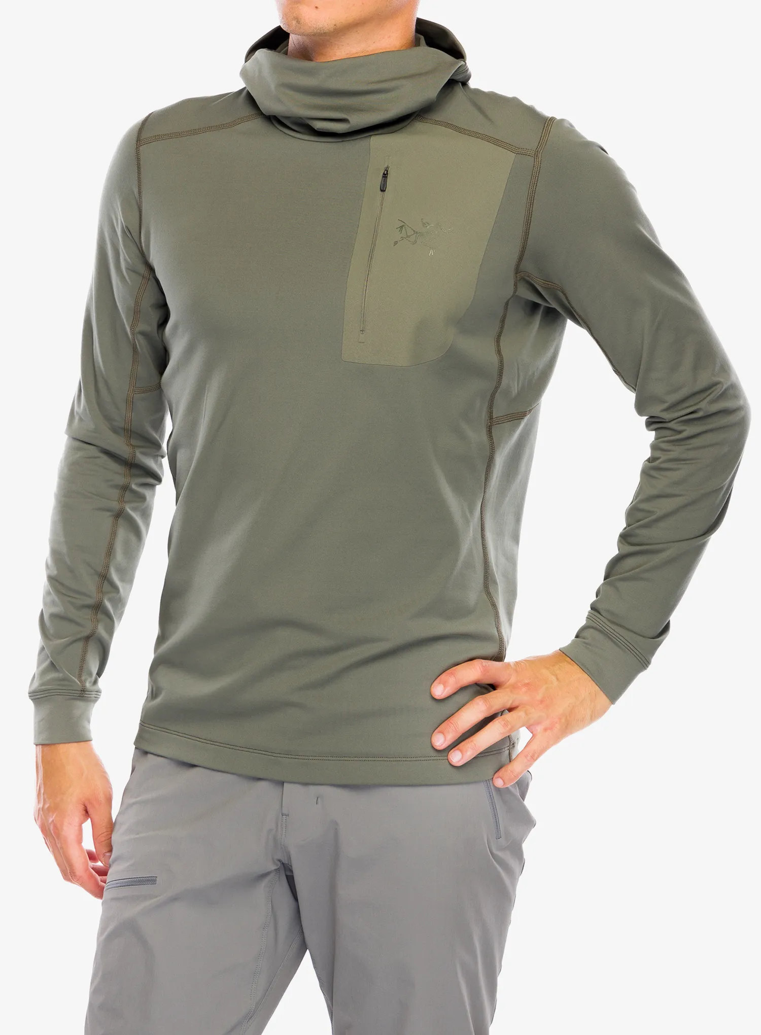 Funkční mikina Arcteryx Rho LT Hoody - forage