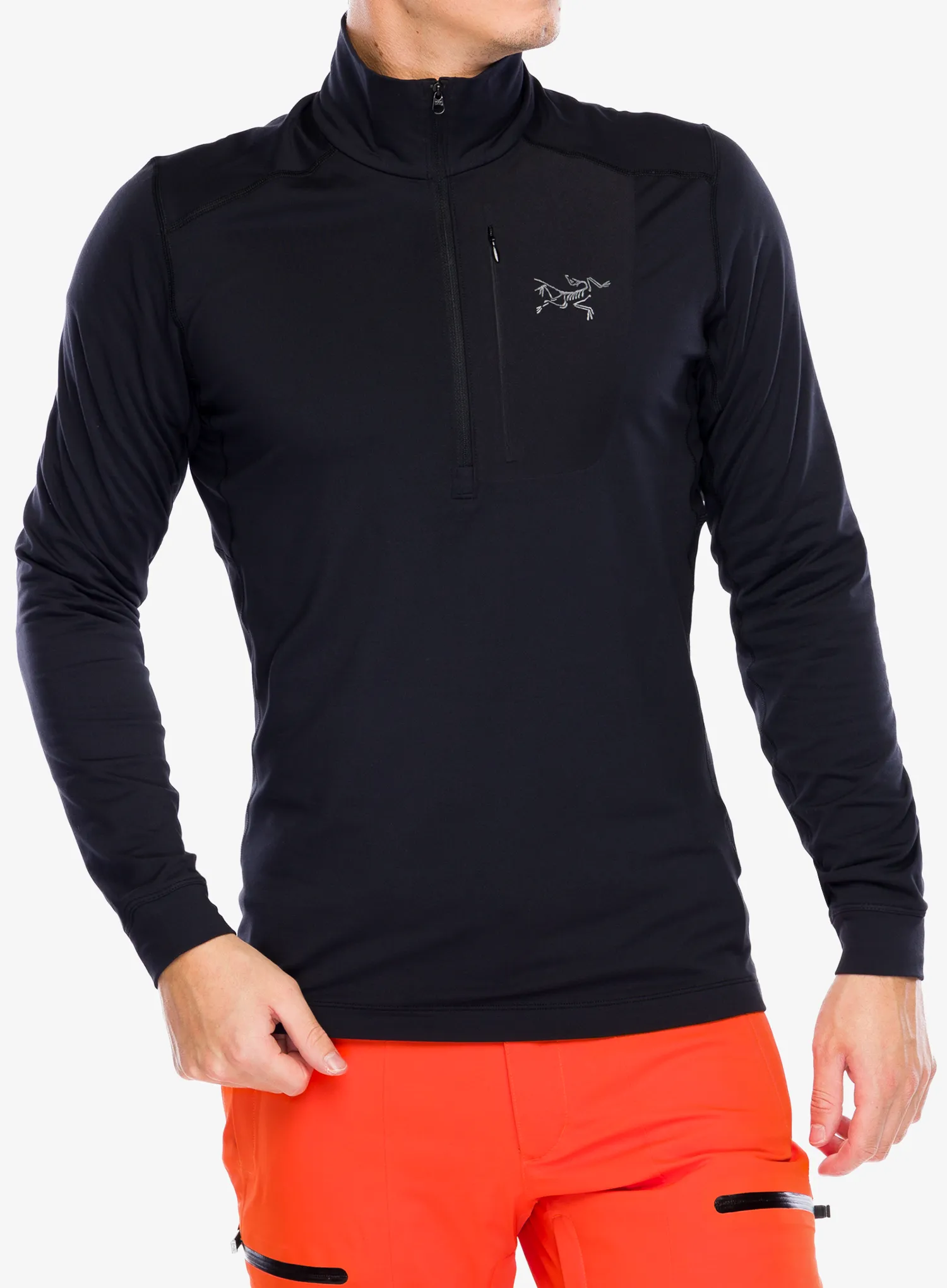 Funkční mikina Arcteryx Rho LT Zip Neck - blk