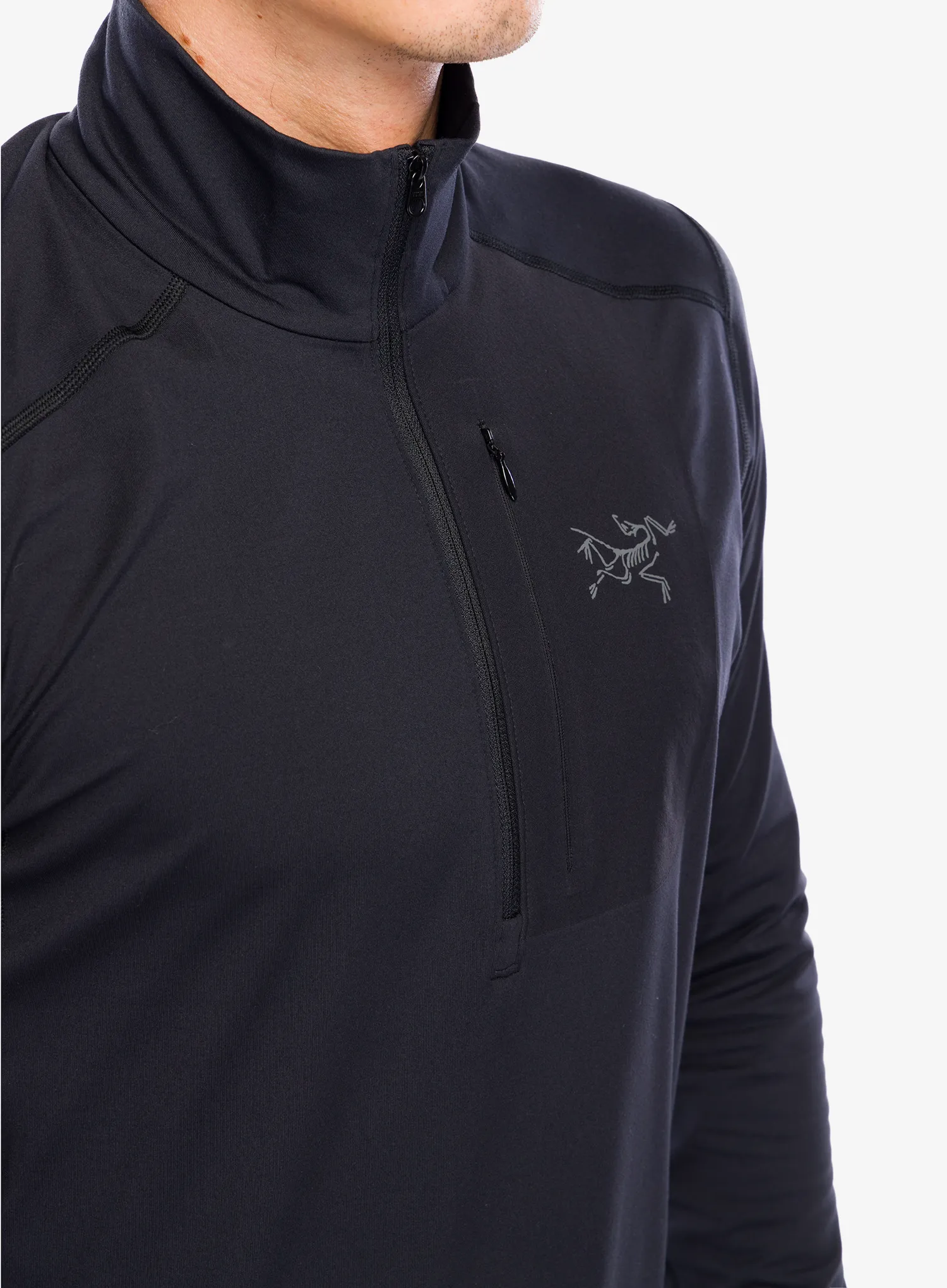 Funkční mikina Arcteryx Rho LT Zip Neck - blk