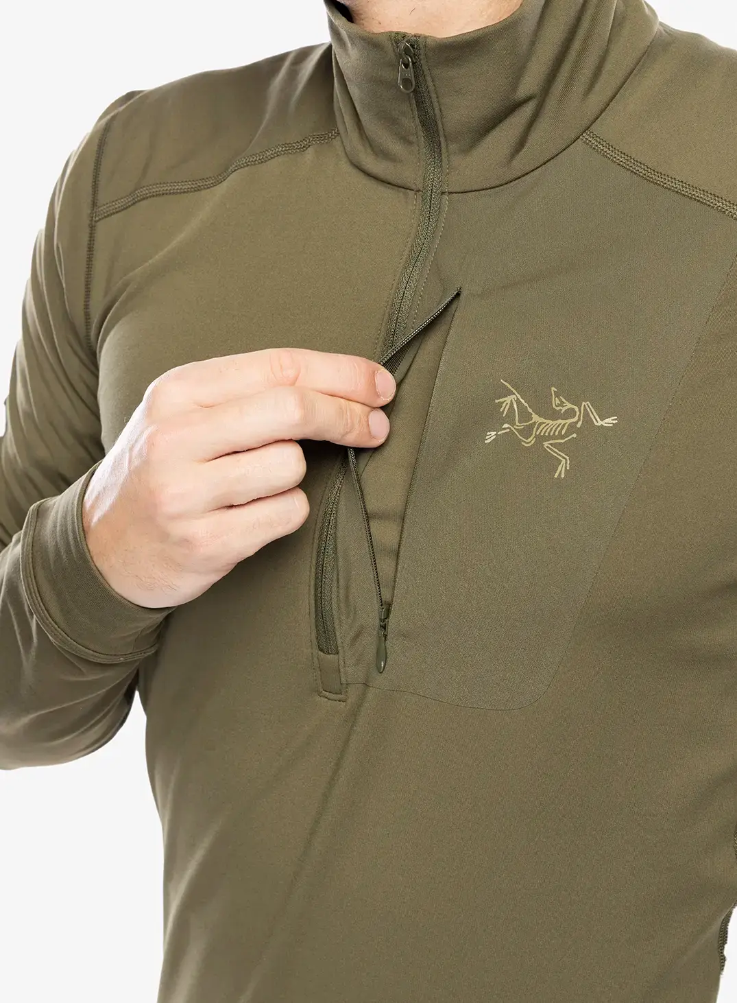 Funkční mikina Arcteryx Rho LT Zip Neck - tatsu