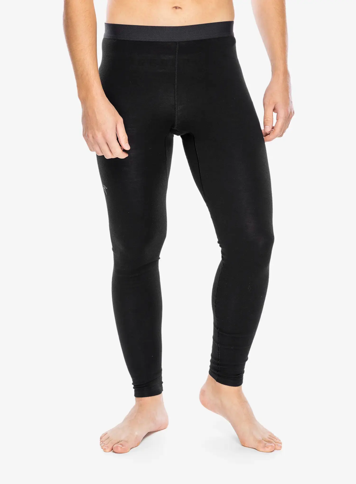 Termolegíny Arcteryx Rho Merino Wool Bottom - black