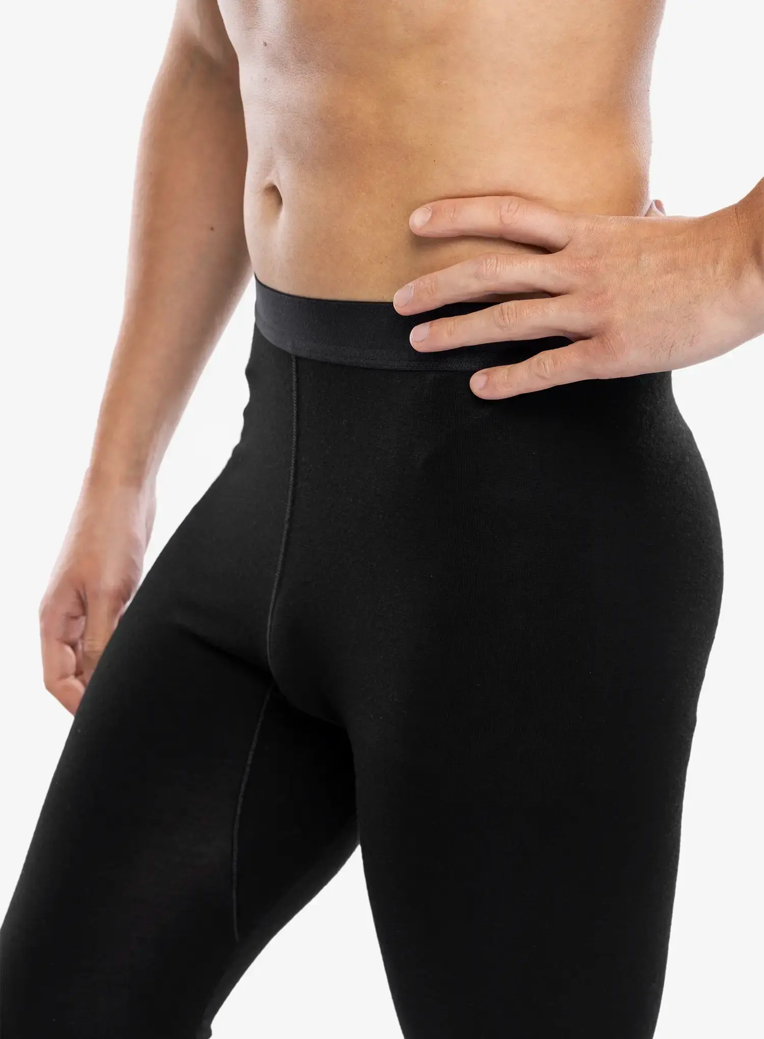 Termolegíny Arcteryx Rho Merino Wool Bottom - black