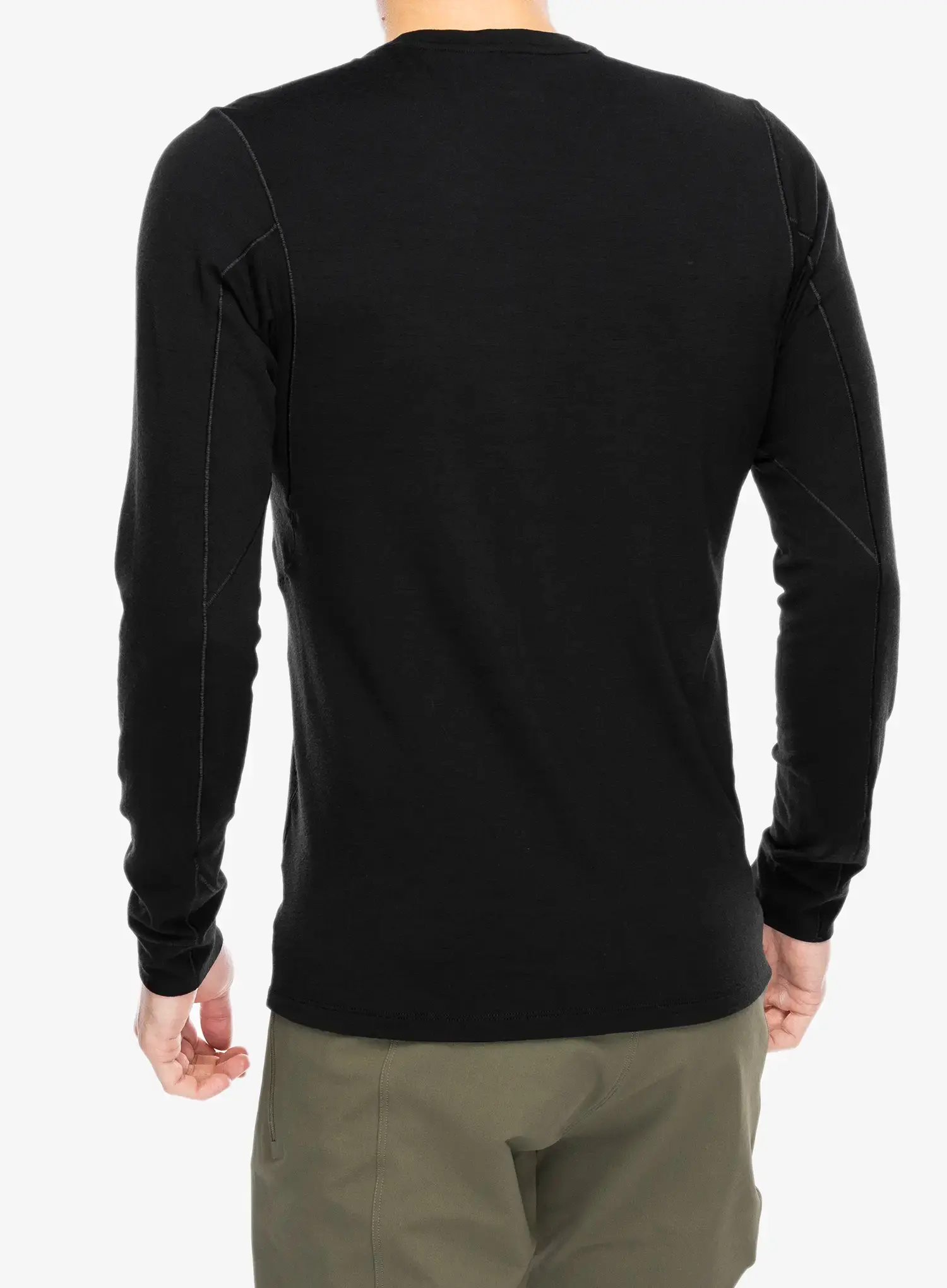 Funkční mikina Arcteryx Rho Merino Wool Crew Neck LS - black