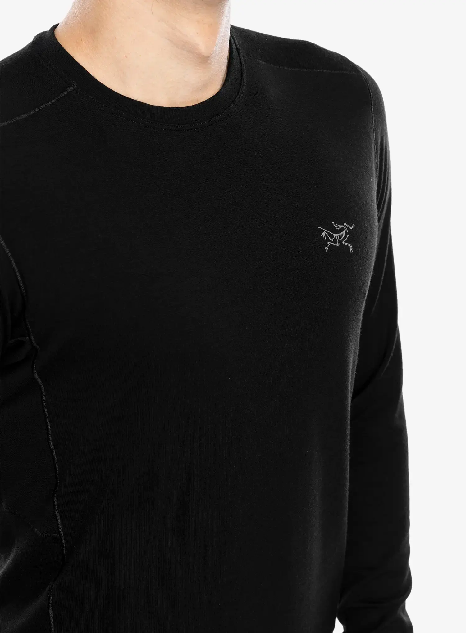 Funkční mikina Arcteryx Rho Merino Wool Crew Neck LS - black