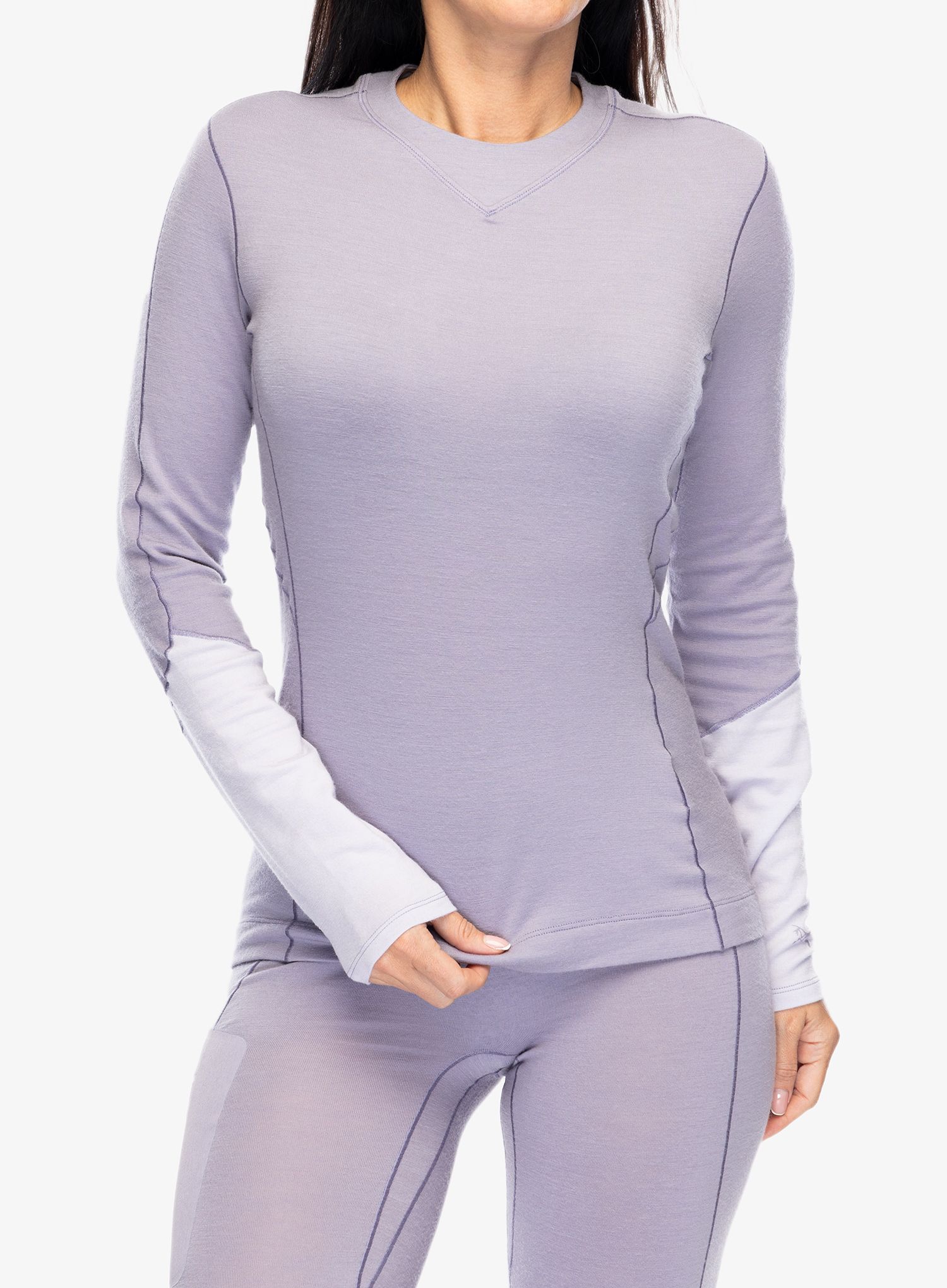 Dámská funkční mikina Arcteryx Rho Merino Wool Crew Neck LS - velocity/light velocity