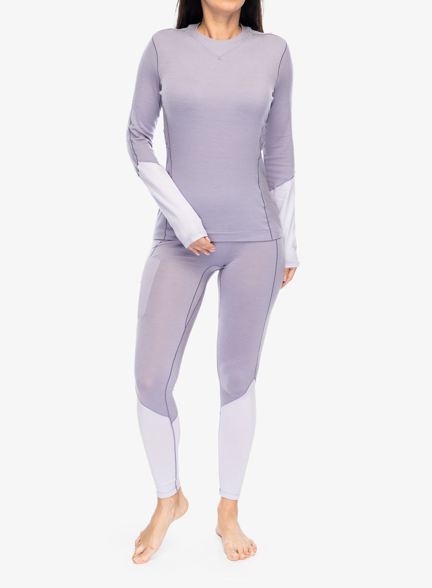 Dámská funkční mikina Arcteryx Rho Merino Wool Crew Neck LS - velocity/light velocity