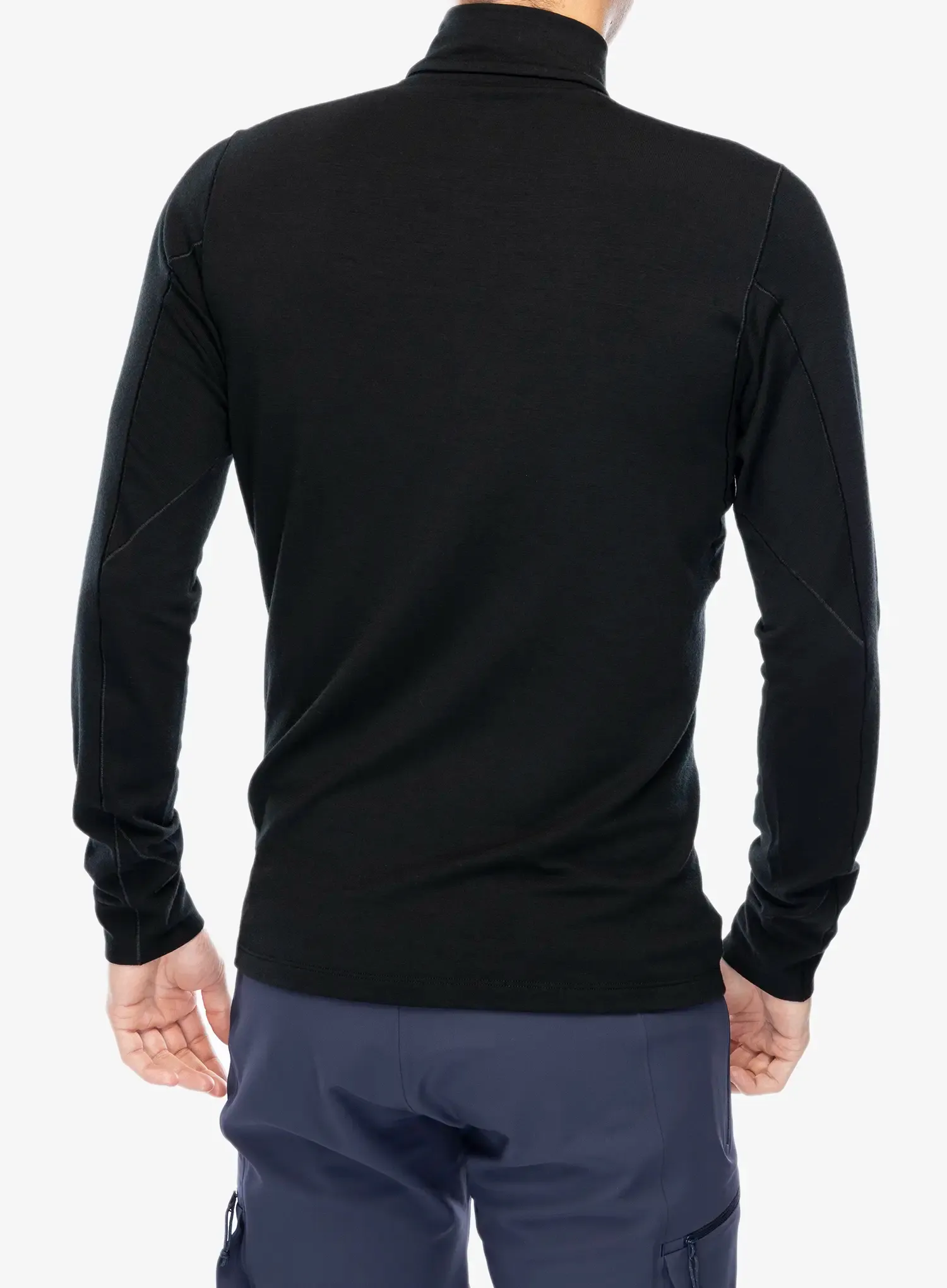 Funkční mikina Arcteryx Rho Merino Wool Zip Neck - black