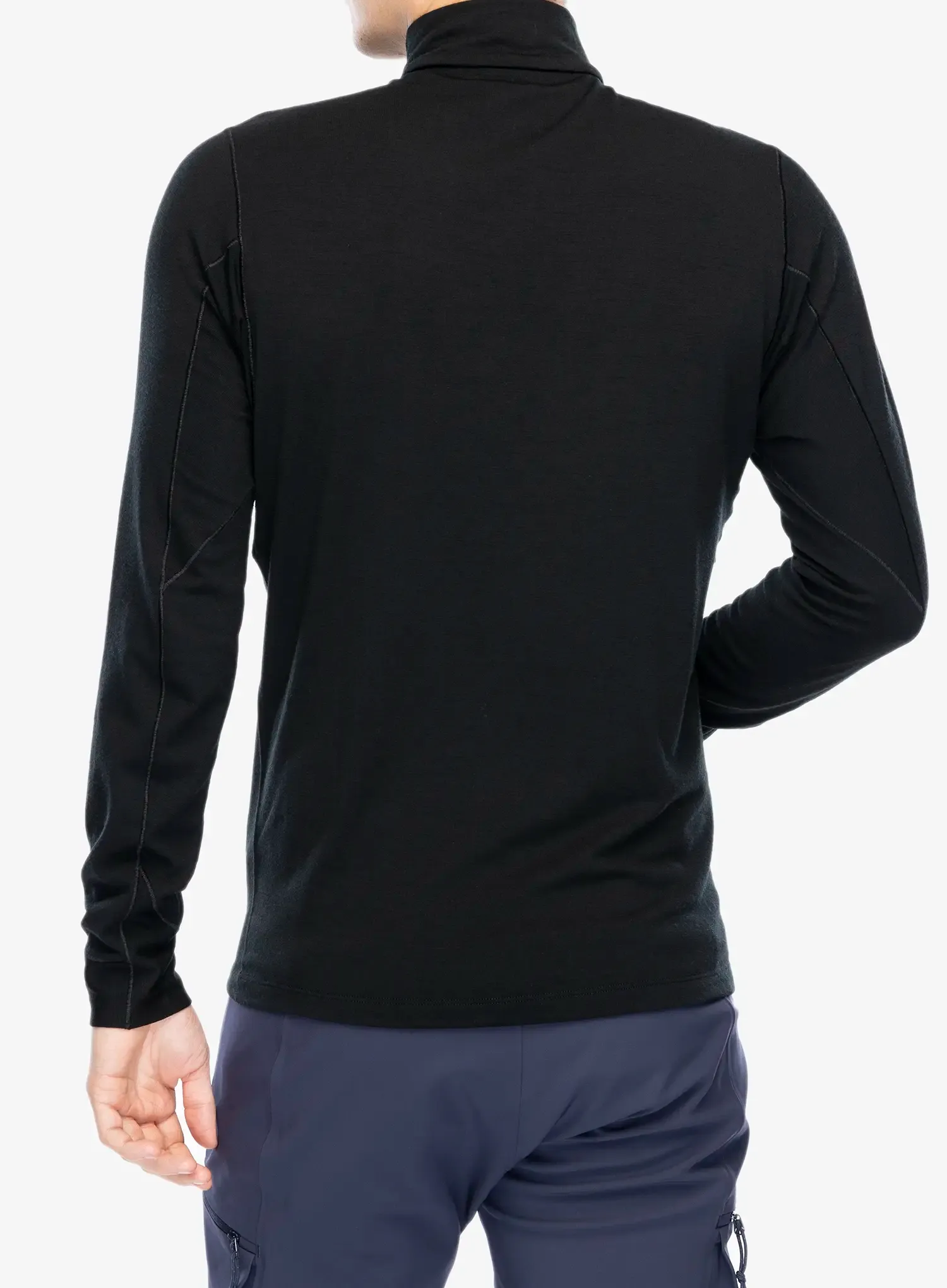 Funkční mikina Arcteryx Rho Merino Wool Zip Neck - black
