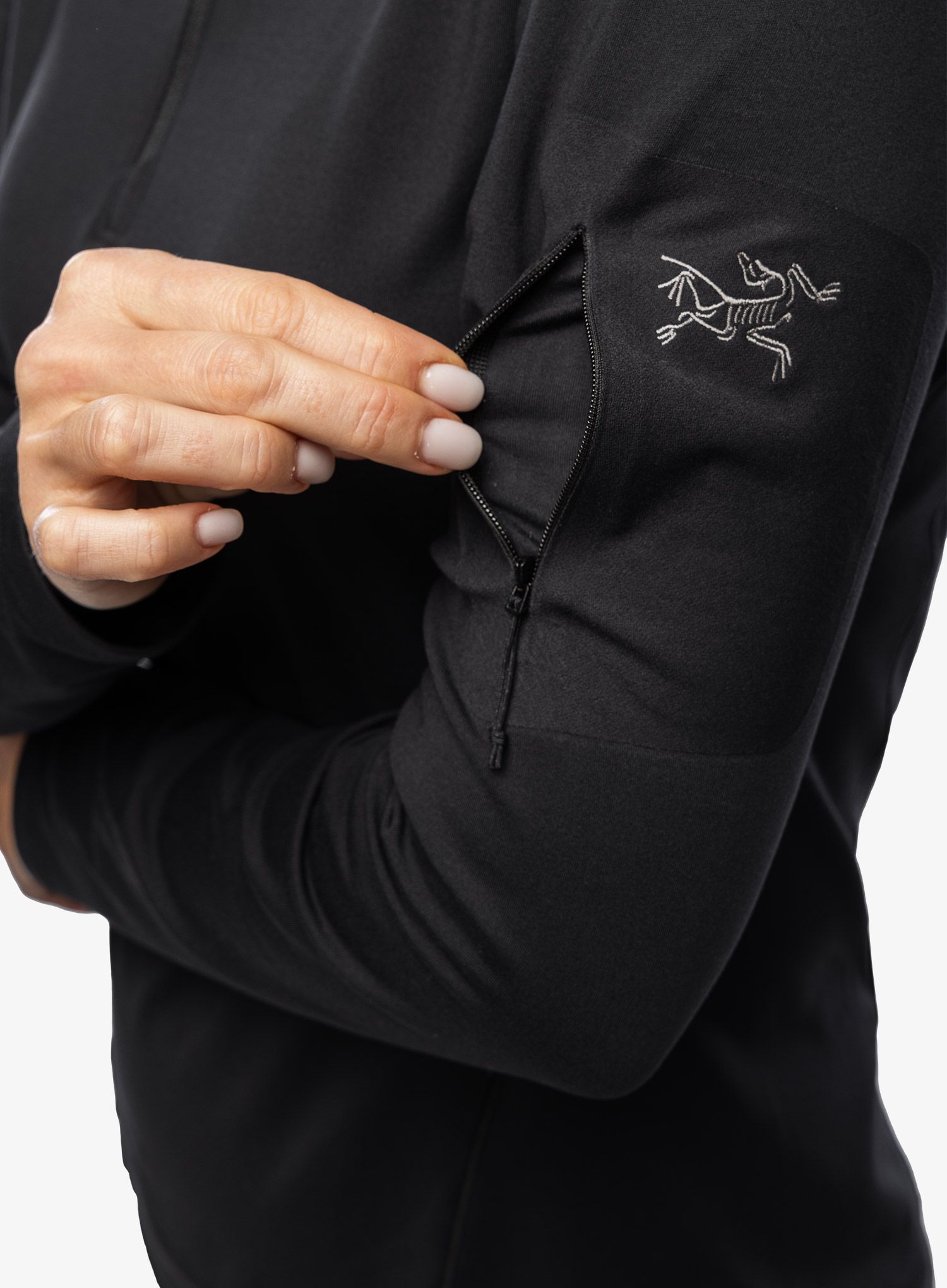 Dámská funkční mikina Arcteryx Rho Zip Neck - black