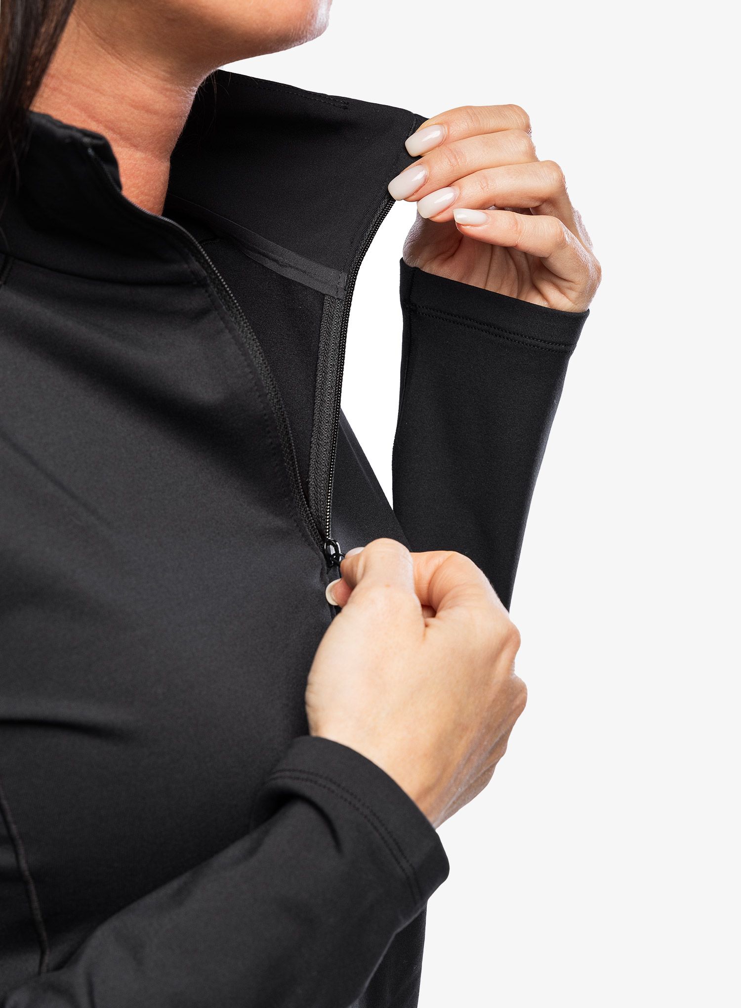 Dámská funkční mikina Arcteryx Rho Zip Neck - black