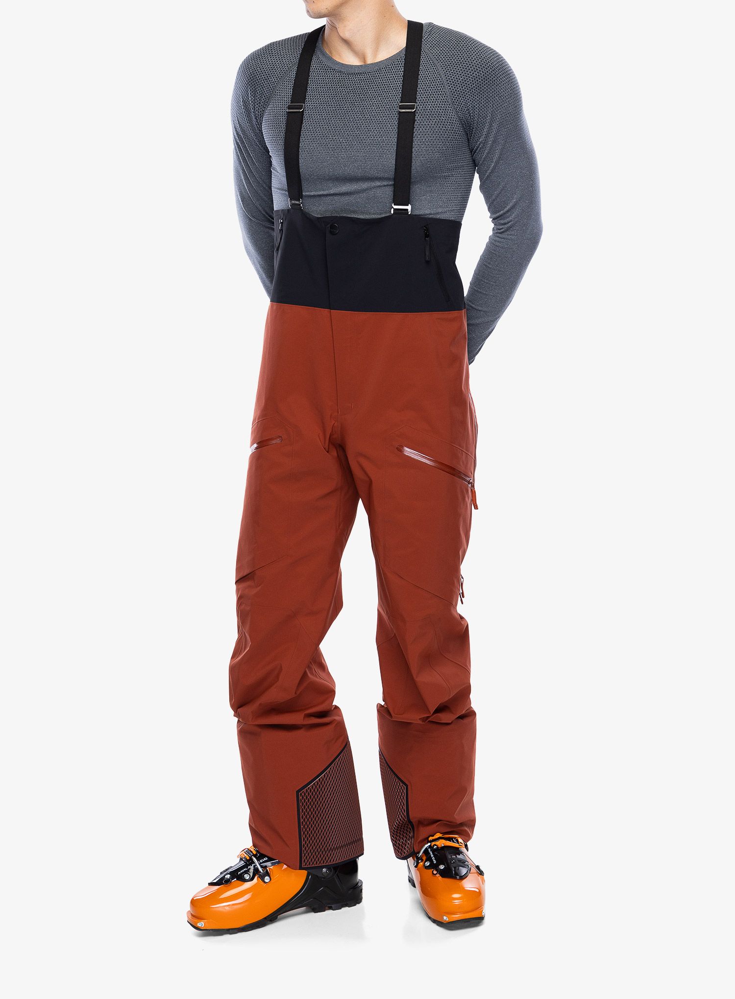 Skialpové kalhoty Arcteryx Rush Bib Pant - sequoia