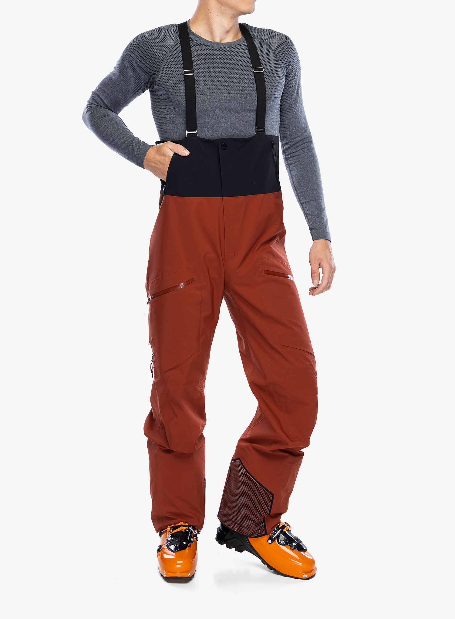 Skialpové kalhoty Arcteryx Rush Bib Pant - sequoia