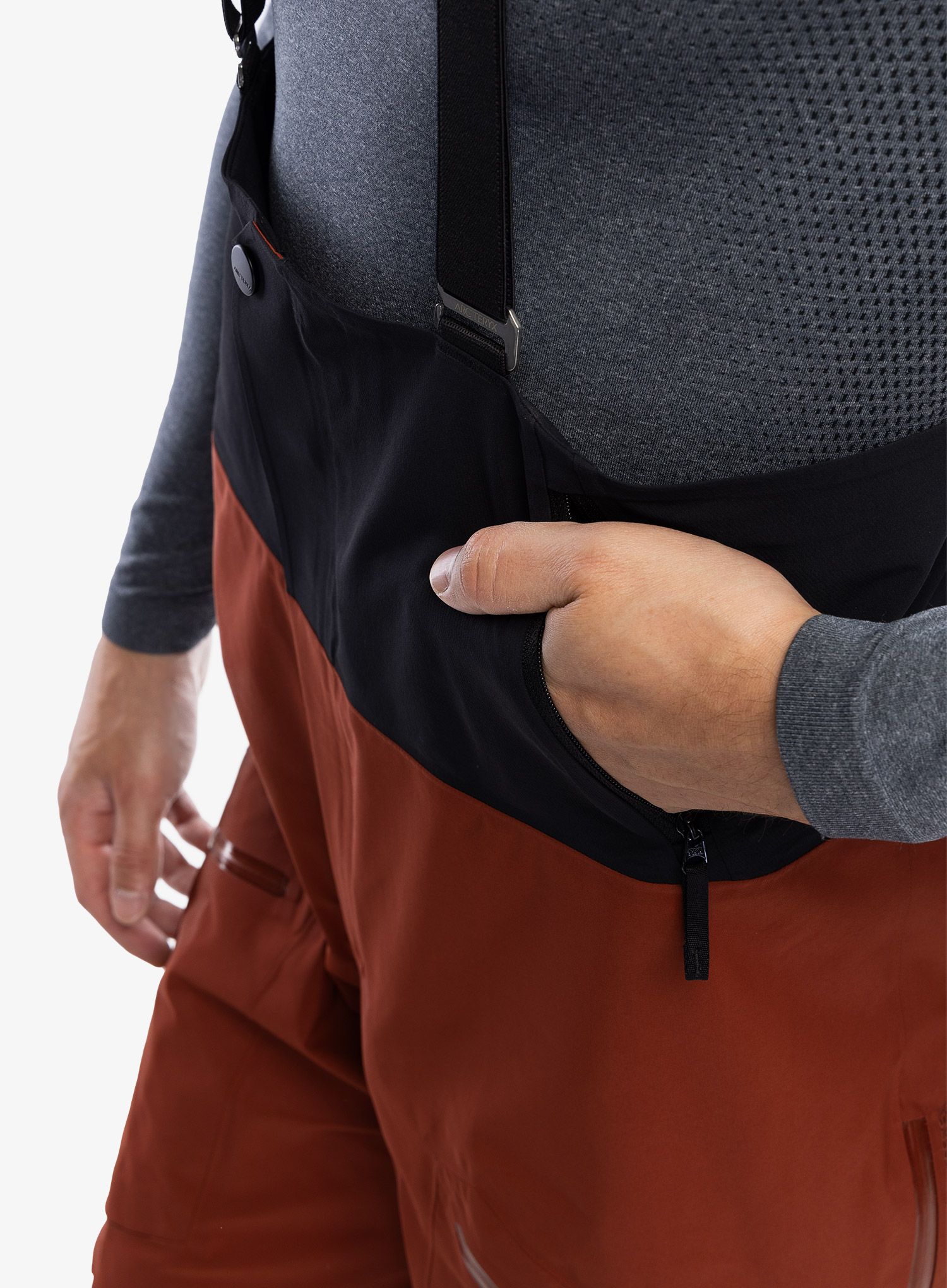 Skialpové kalhoty Arcteryx Rush Bib Pant - sequoia