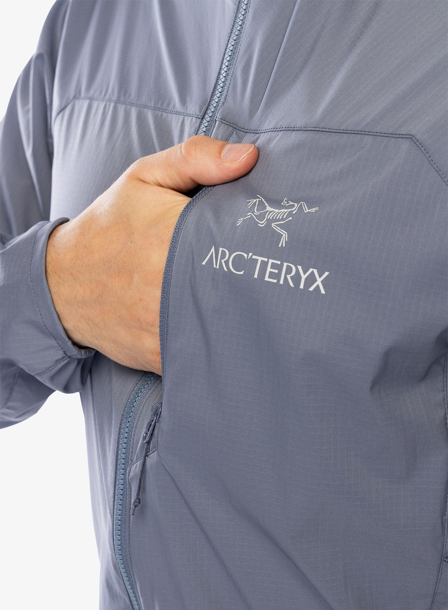 Větrovka Arcteryx Squamish Hoody - stratus