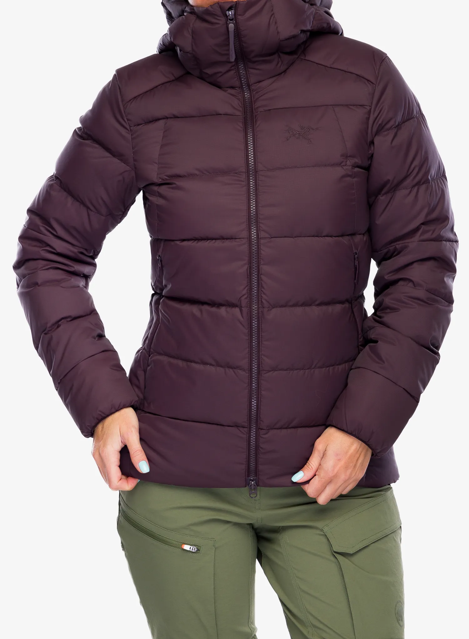 Dámská péřová bunda Arcteryx Thorium Hoody - phantasm