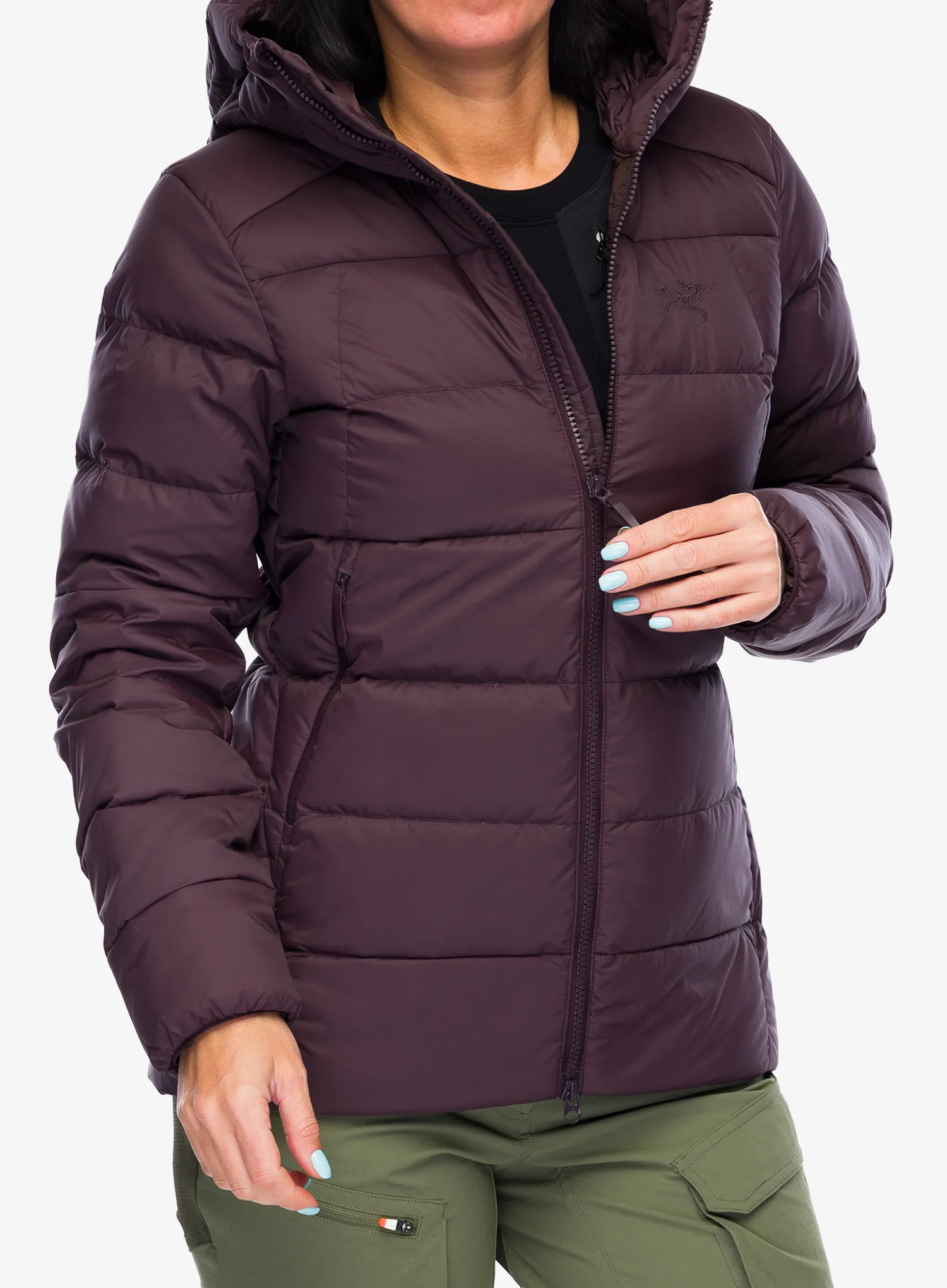 Dámská péřová bunda Arcteryx Thorium Hoody - phantasm