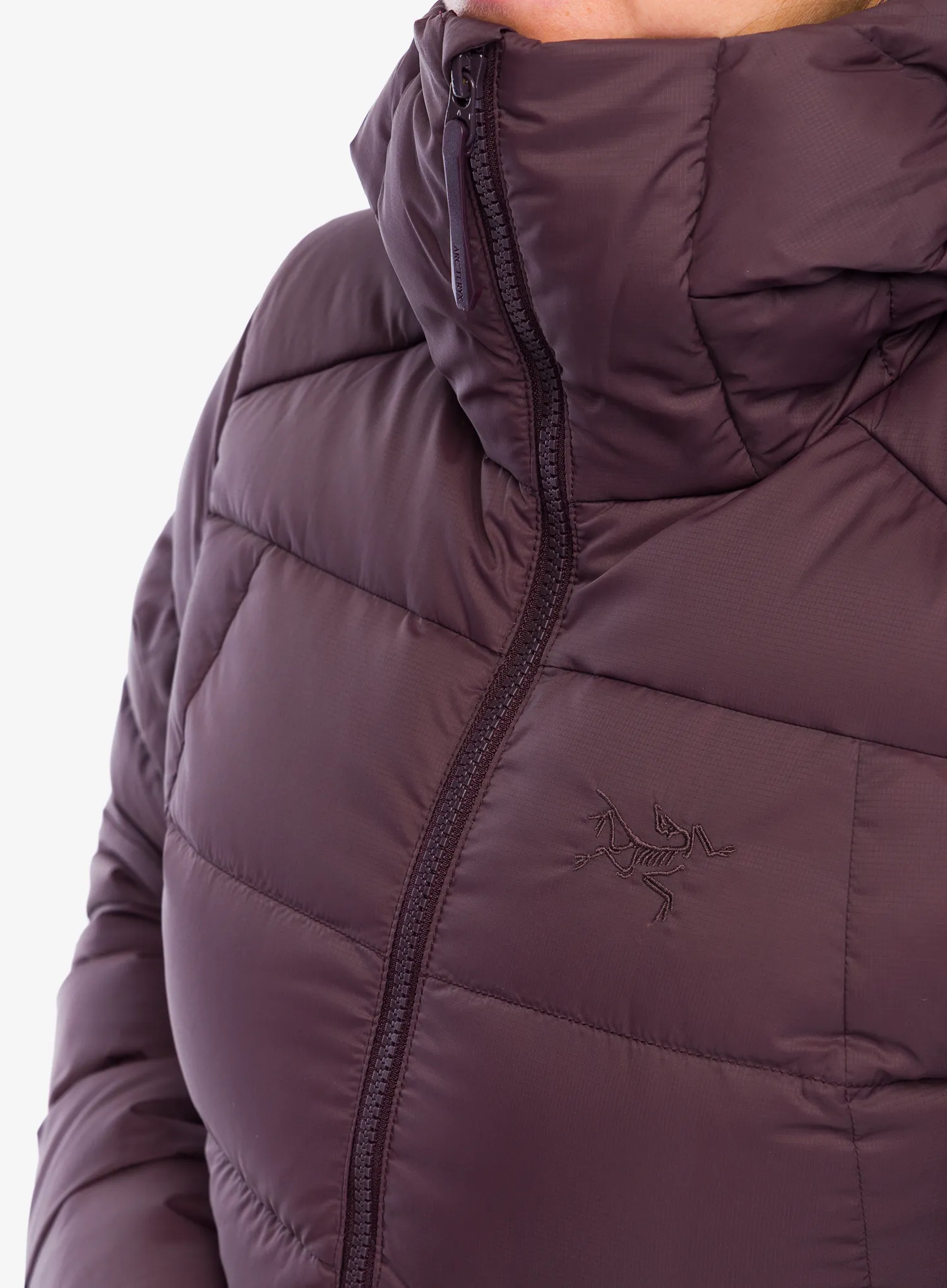 Dámská péřová bunda Arcteryx Thorium Hoody - phantasm