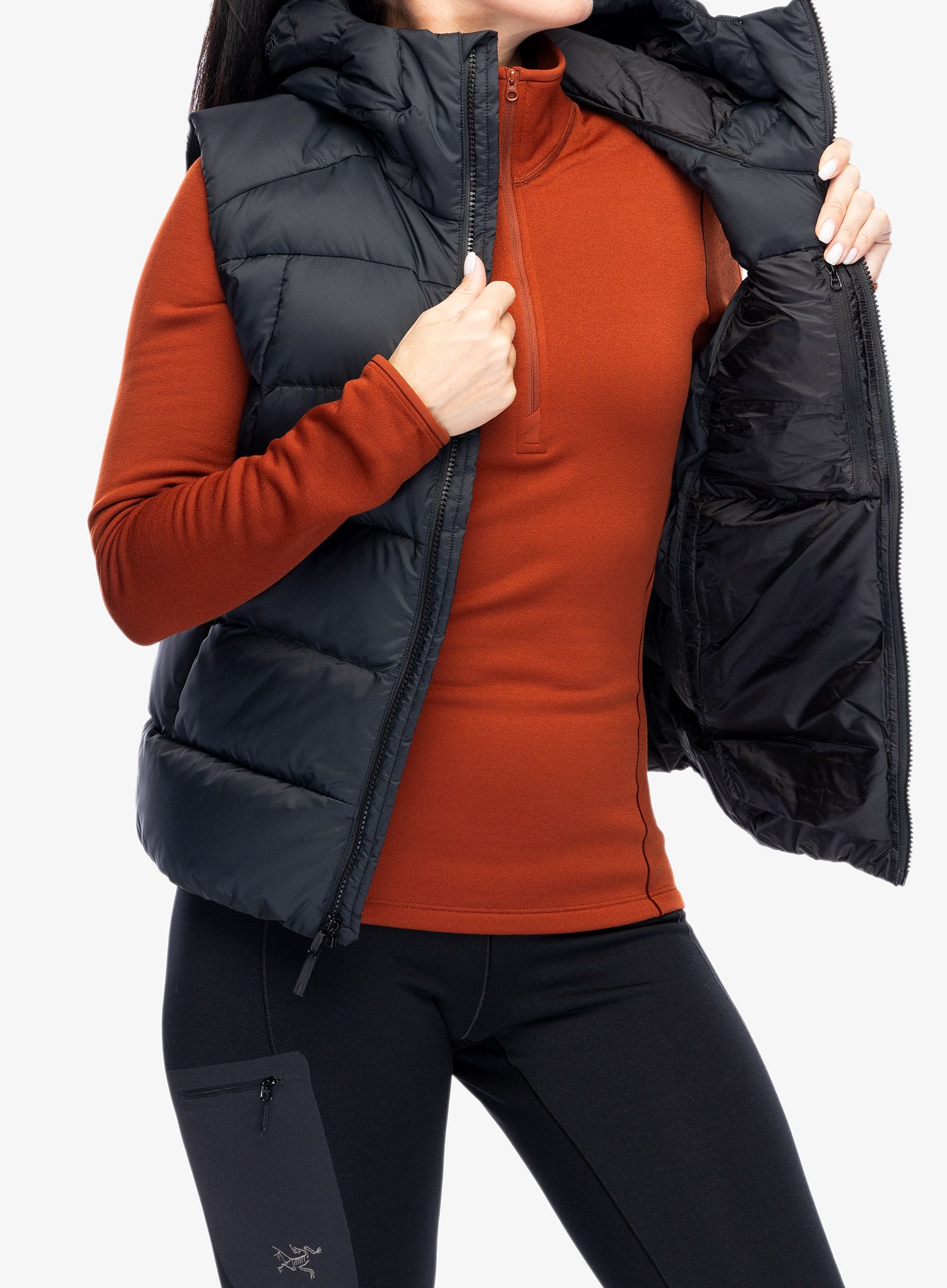 Péřová vesta dámská Arcteryx Thorium Vest - black II