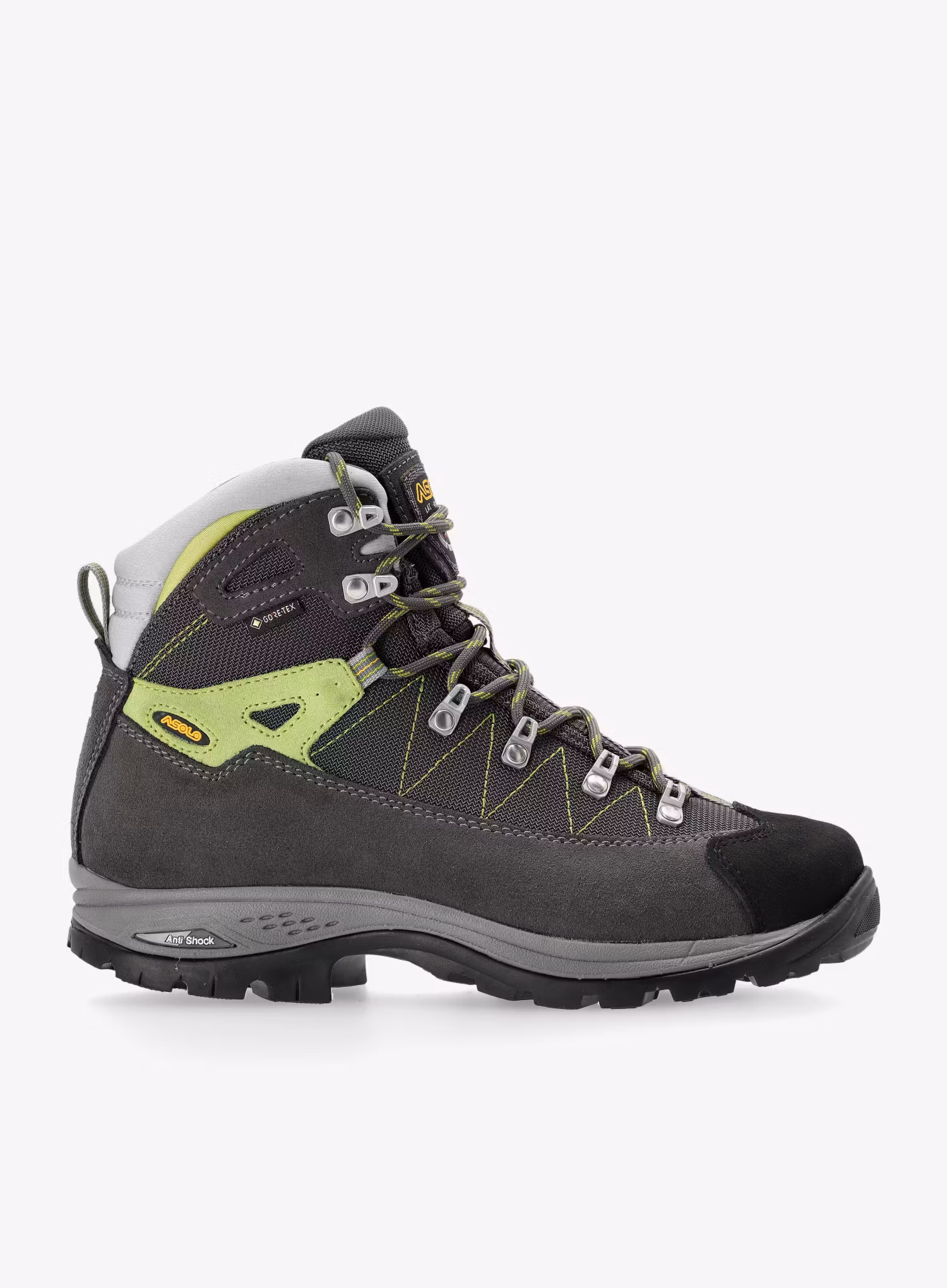 GORE TEX boty Asolo Finder GV - graphite/greenlime