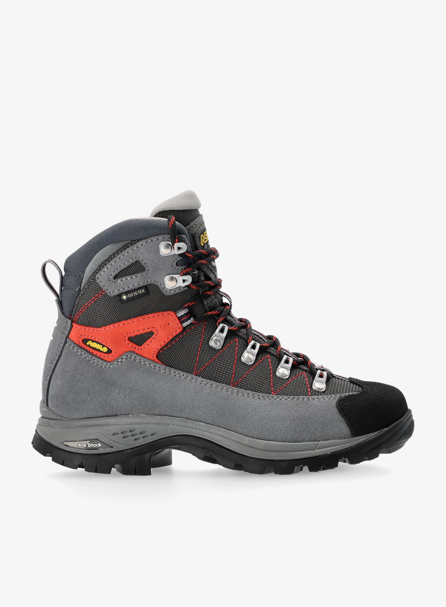 GORE TEX boty dámské Asolo Finder GV - grey/gunm./poppy red