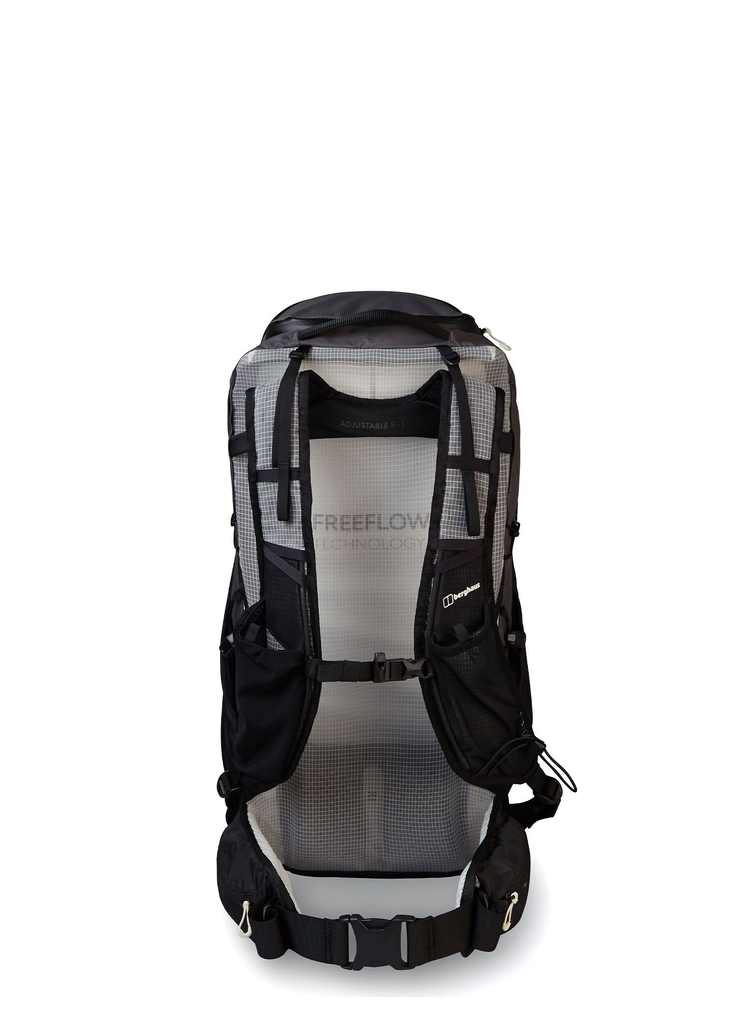 Turistický batoh Berghaus 3D Freeflow 30+5L - grey pinstripe/jet black