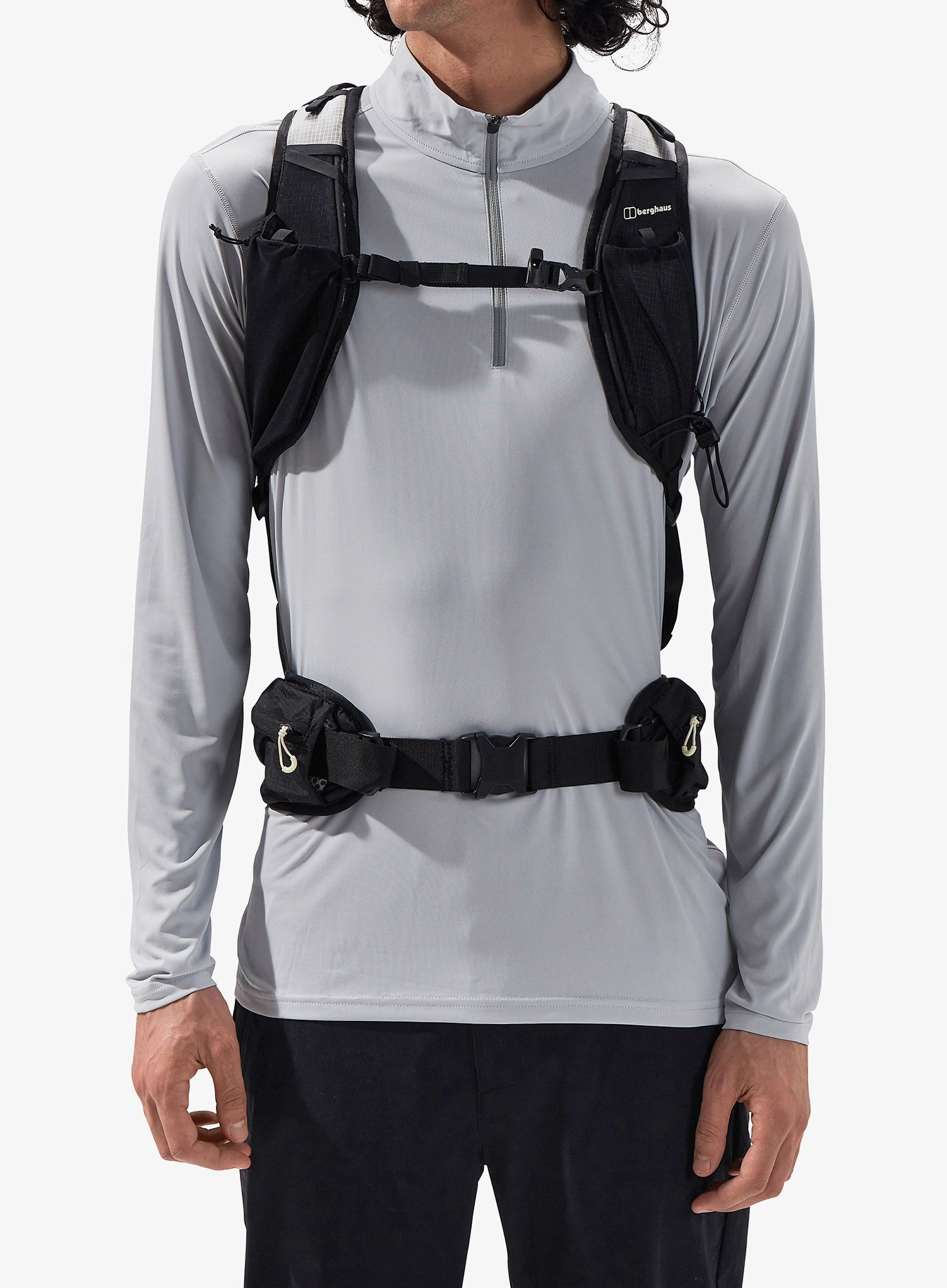Turistický batoh Berghaus 3D Freeflow 30+5L - grey pinstripe/jet black