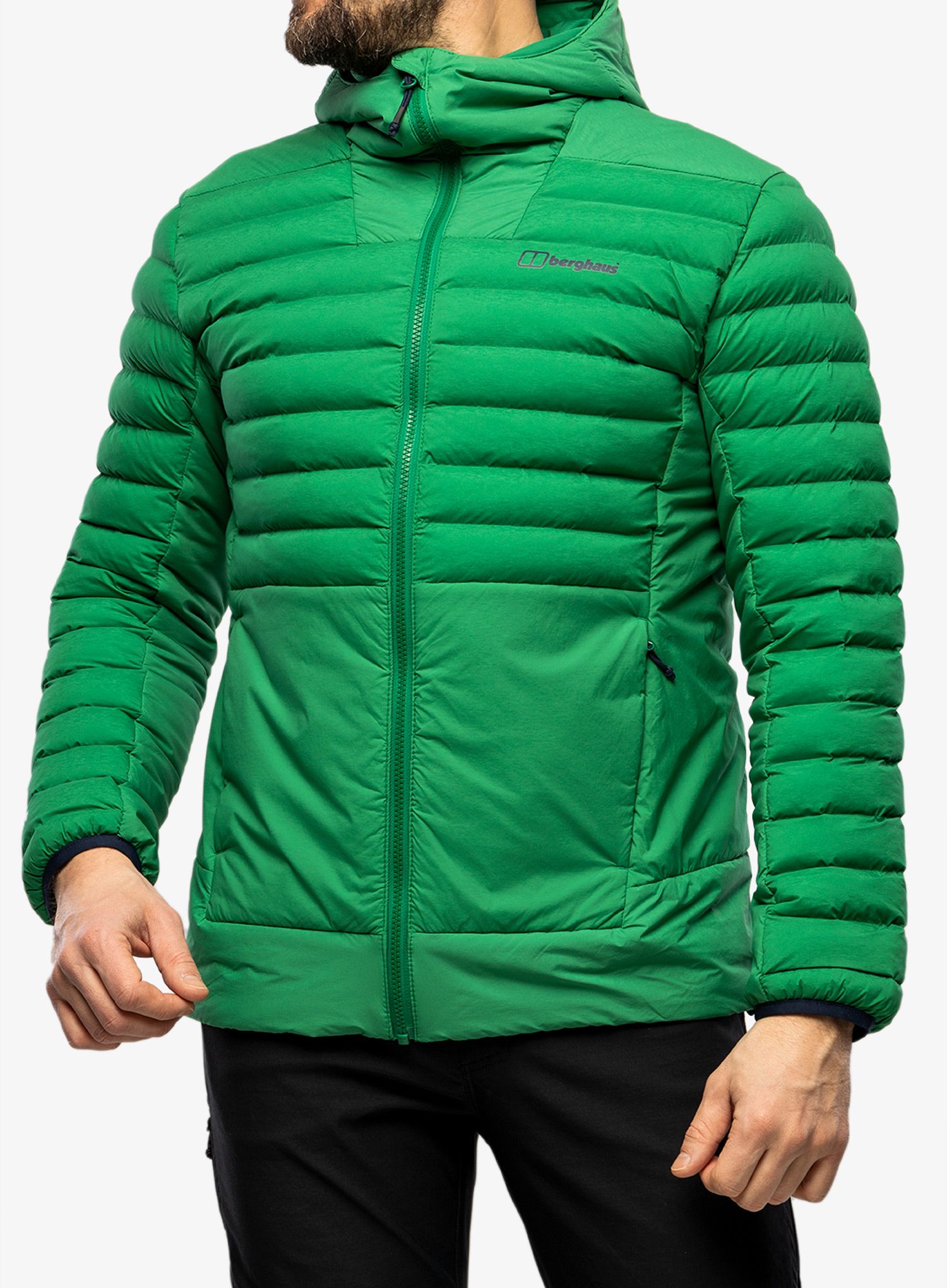 Hybridní bunda Berghaus Affine Jacket - verdant green