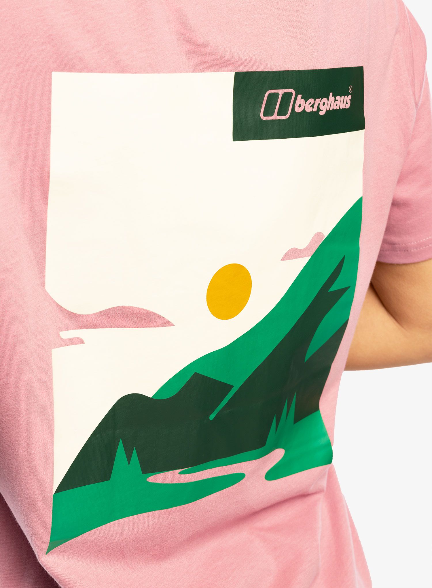 Dámské tričko Berghaus Boyfriend Buttermere Ss Tee - rose dawn