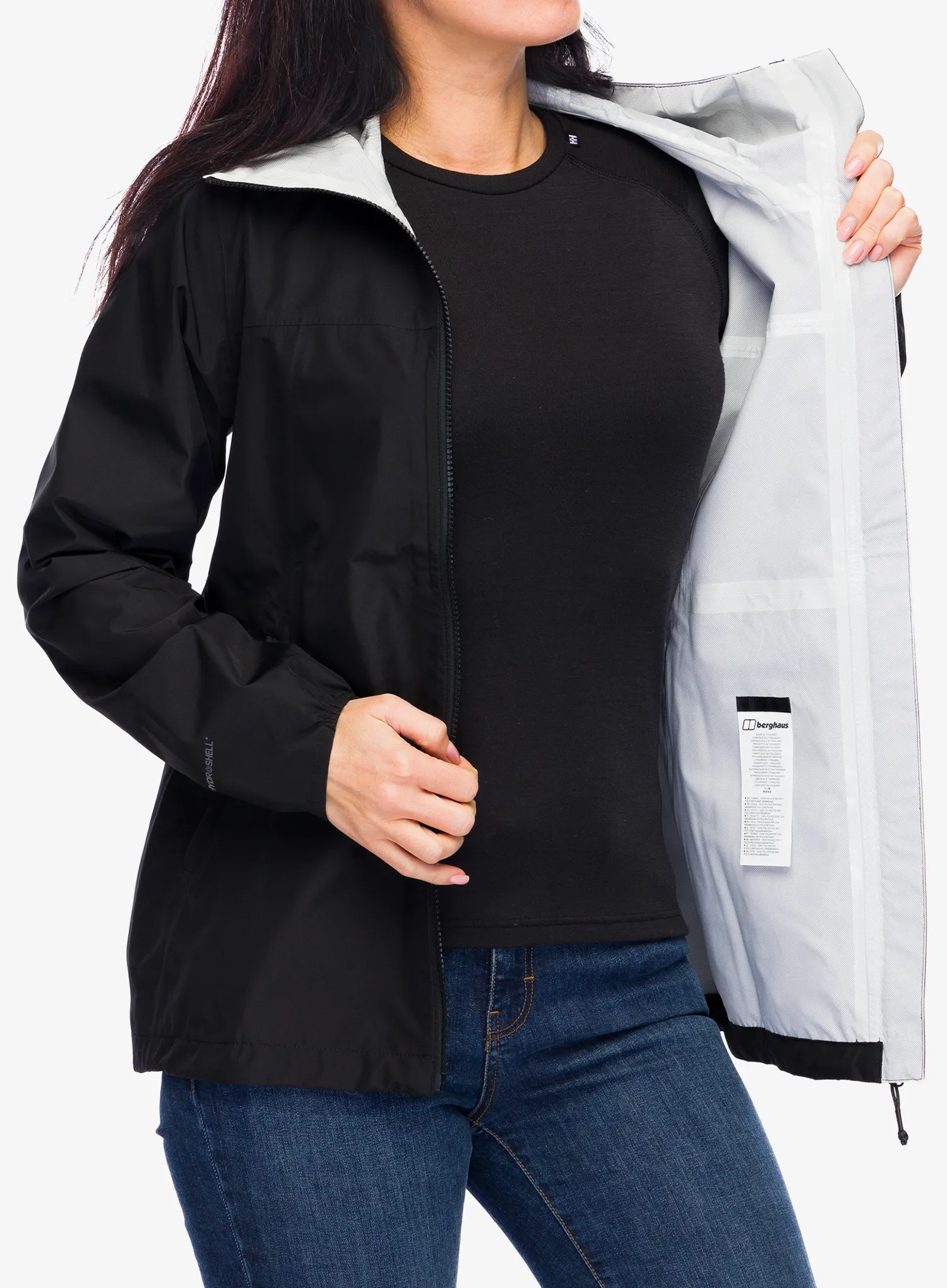 Dámská bunda do deště Berghaus Deluge Pro 3.0 Jacket - black/black