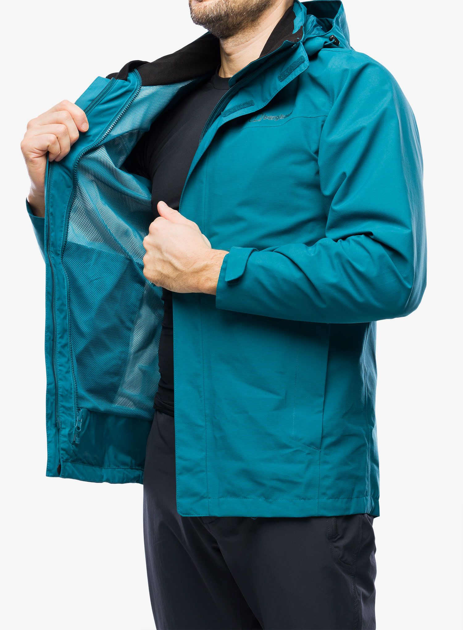 Bunda do deště Berghaus Hillwalker InterActive Jacket - deep ocean