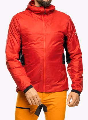 Zateplená bunda Berghaus MTN Arete LB Synthetic Hoody - goji berry/jet black